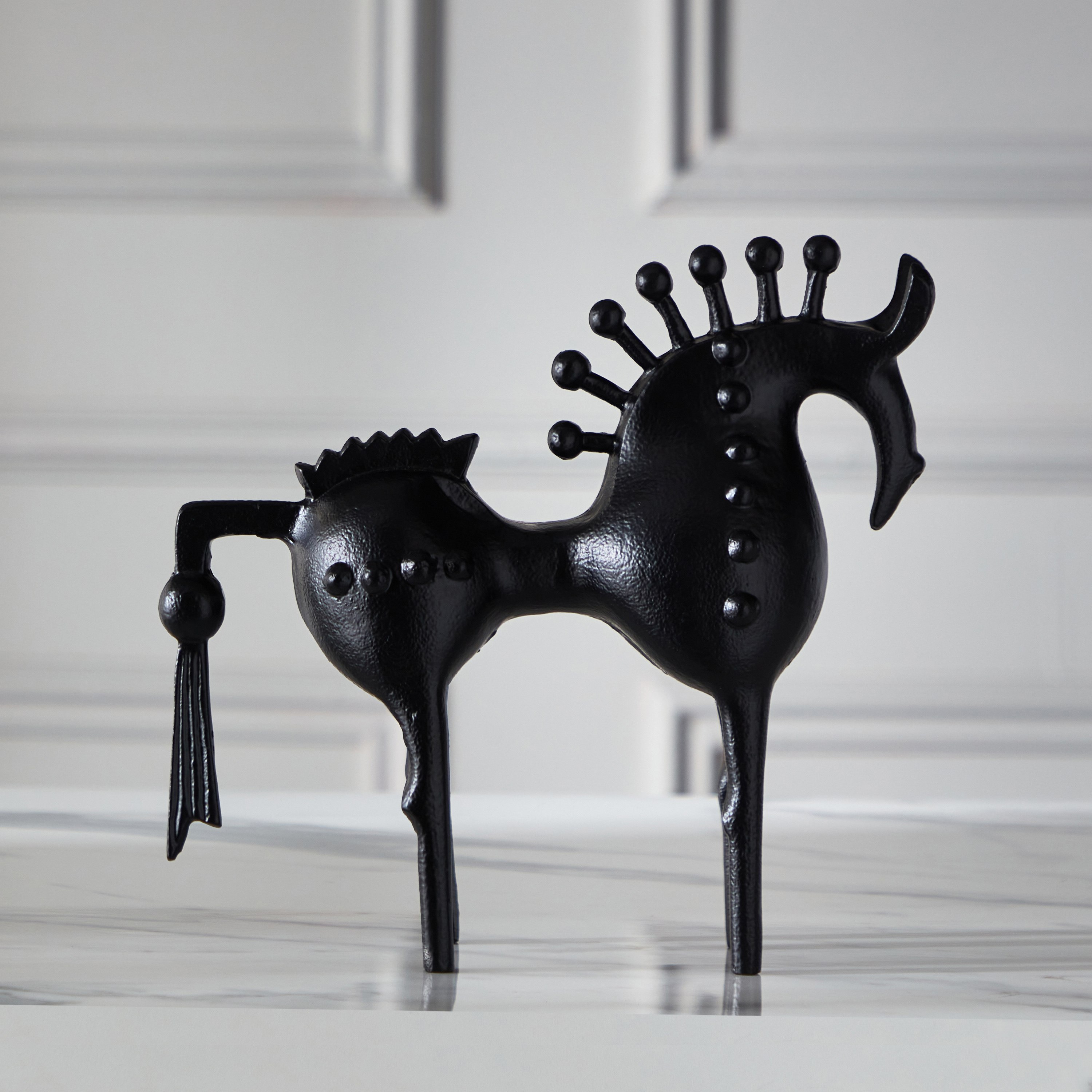 Astro Aluminium Decorative Horse Table Accent - 25x9x23 cm-hbxhomeware-homedecor-figurinesandornaments-image-2