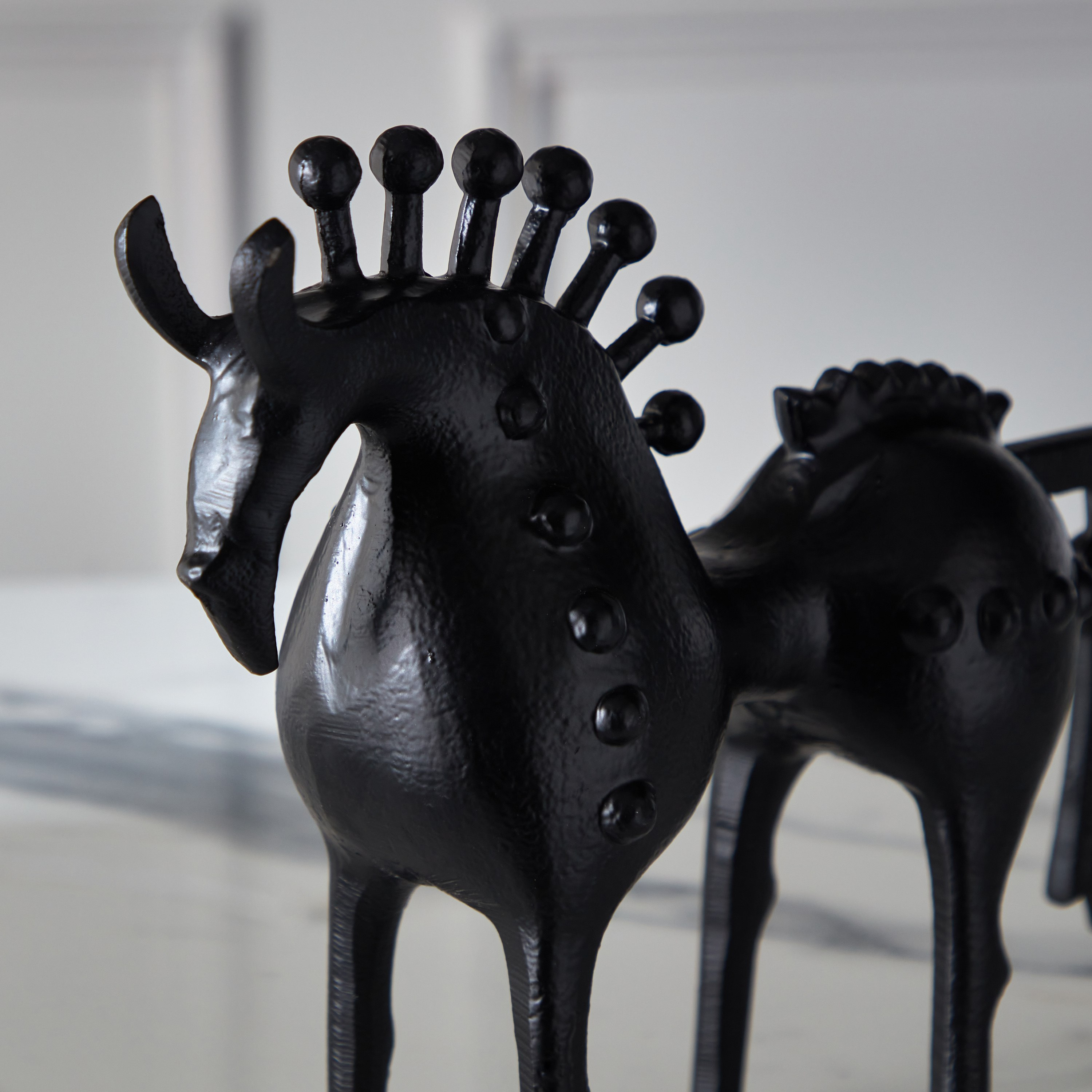 Astro Aluminium Decorative Horse Table Accent - 25x9x23 cm-hbxhomeware-homedecor-figurinesandornaments-image-3