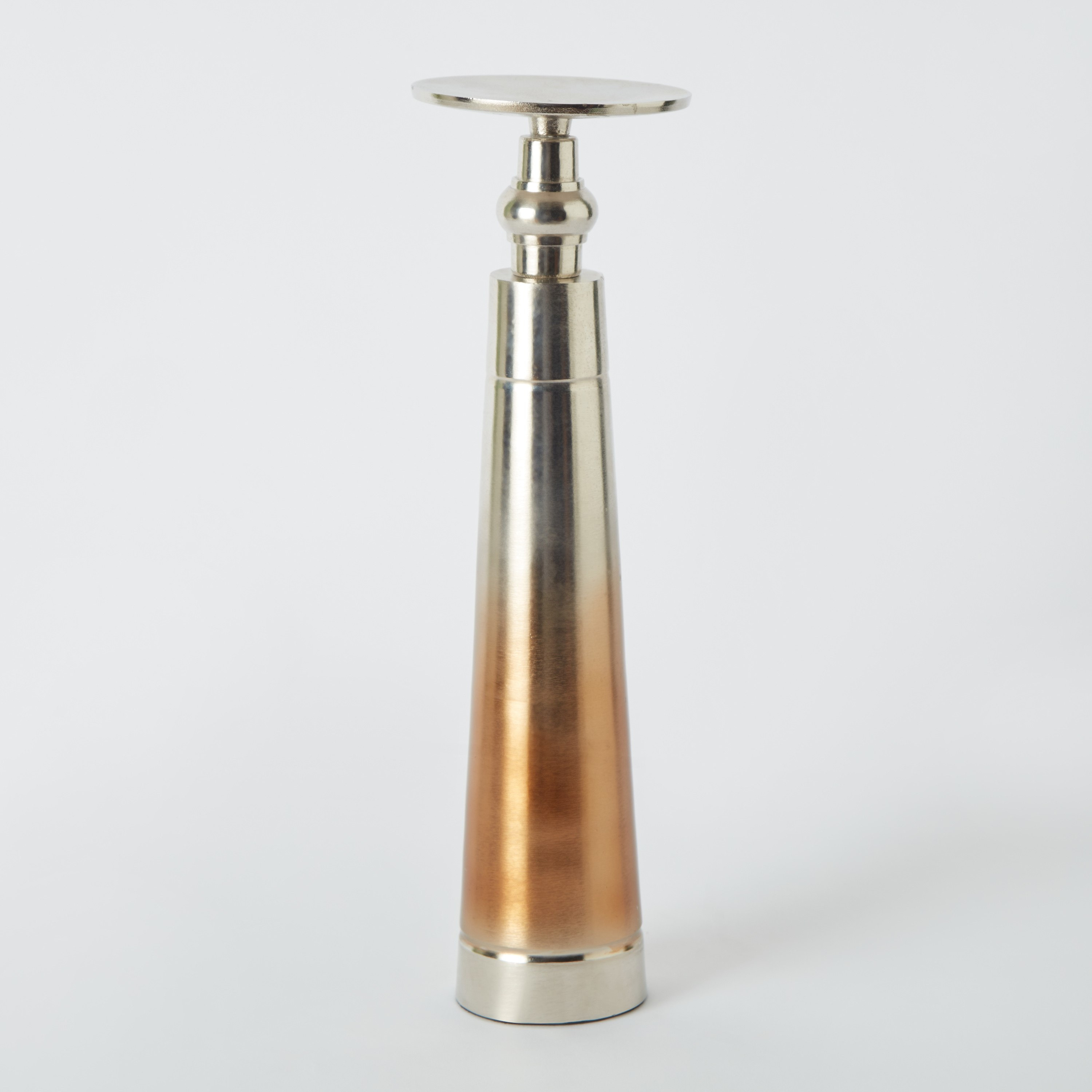 حامل شموع معدني عمودي بلونين من أوكتان - 10x10x29 سم-hbxlivingroom-decorandaccessories-candleholders-image-6