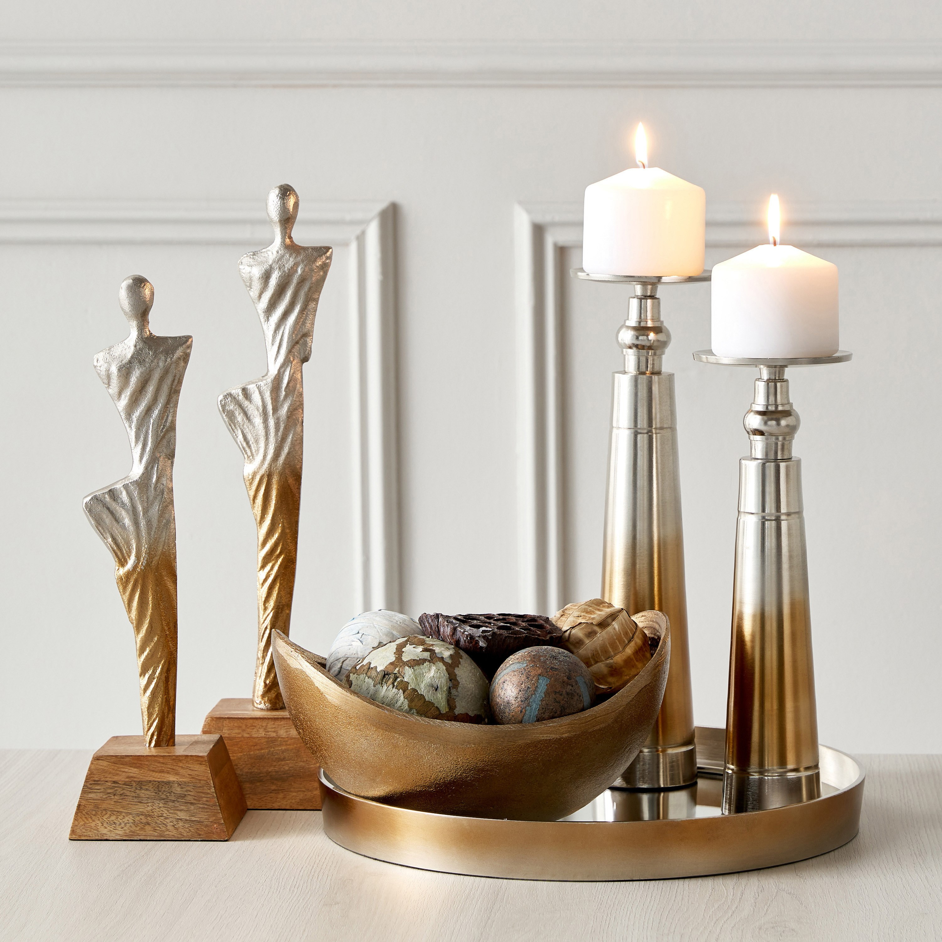 وعاء ديكور من الألومنيوم بلونين من أوكتان - 25x21x13 سم-hbxdecorandfurnishings-homeaccessories-bowls-image-5