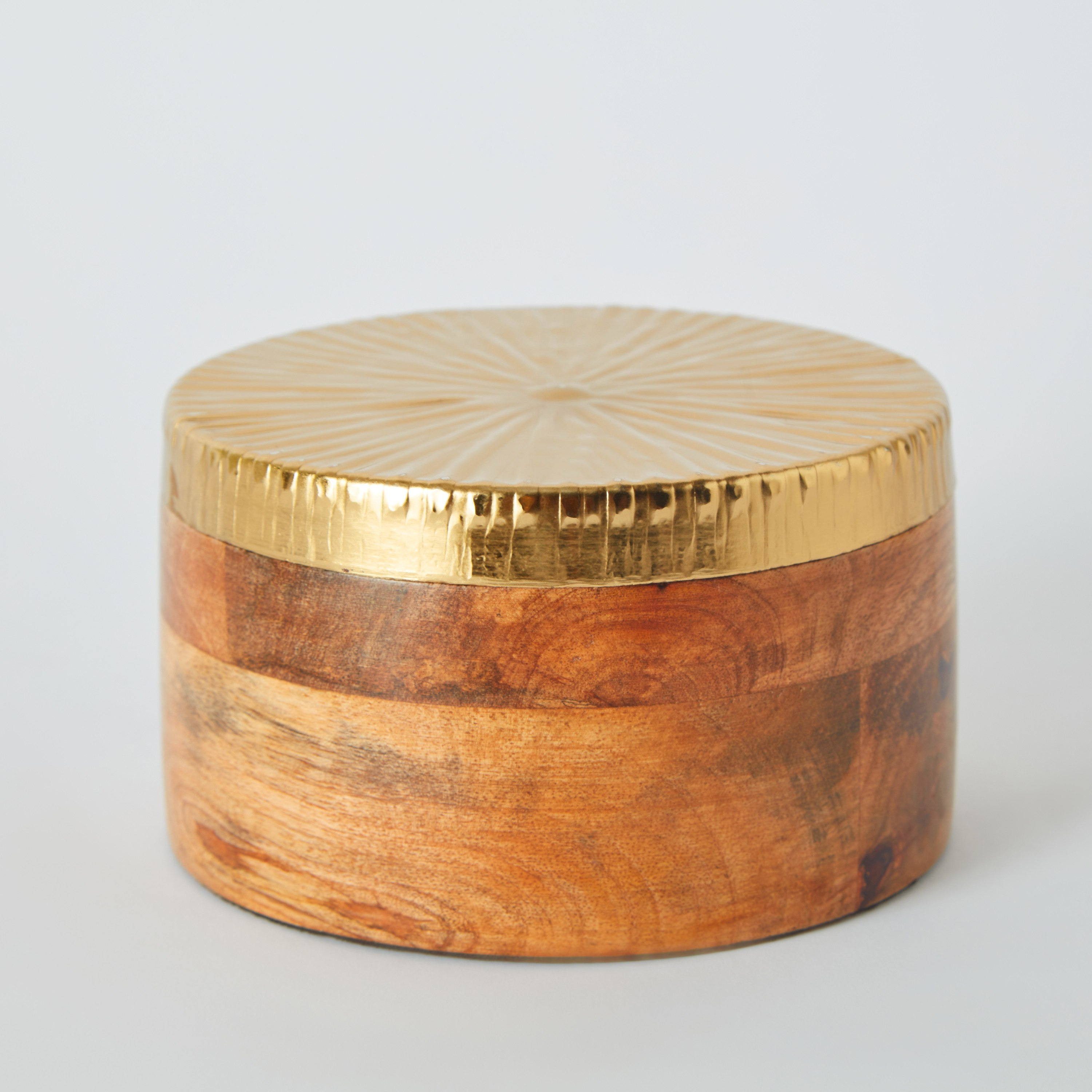 Clifton Wooden and Aluminium Decorative Box - 13x13x7 cm-hbxhomeware-homedecor-figurinesandornaments-image-6