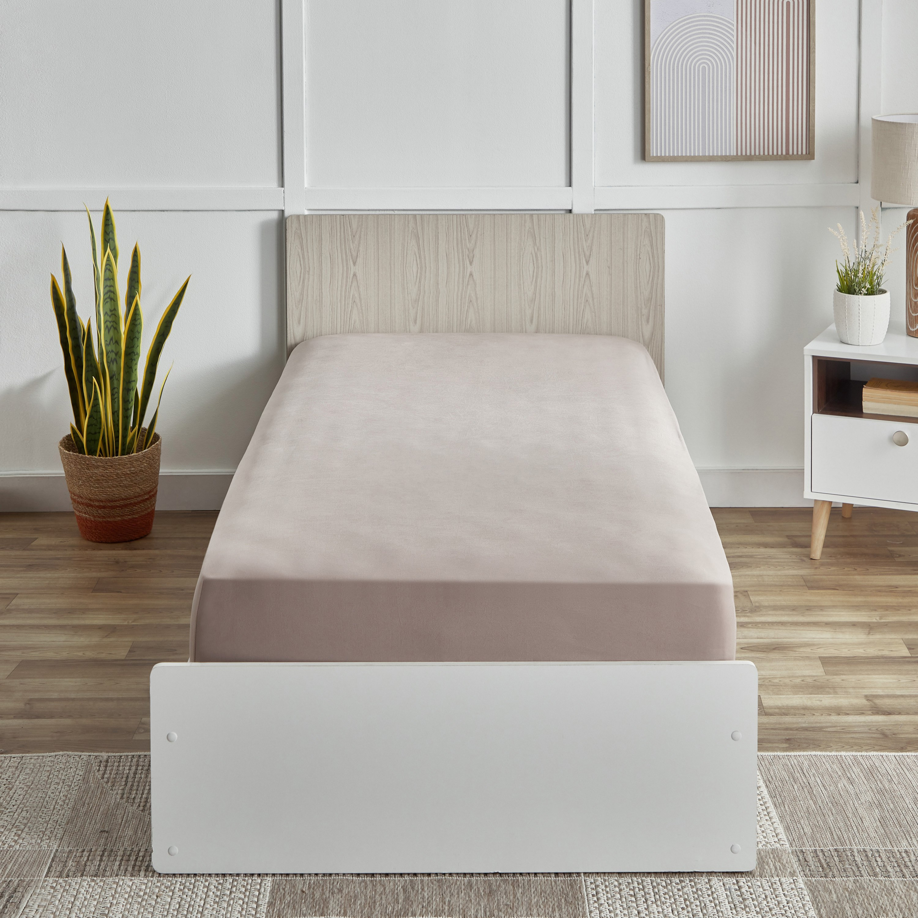 Ferum Micro Jersey Single Fitted Sheet - 90x200+30 cm-hbxhomeware-hbxbedroom-image-2