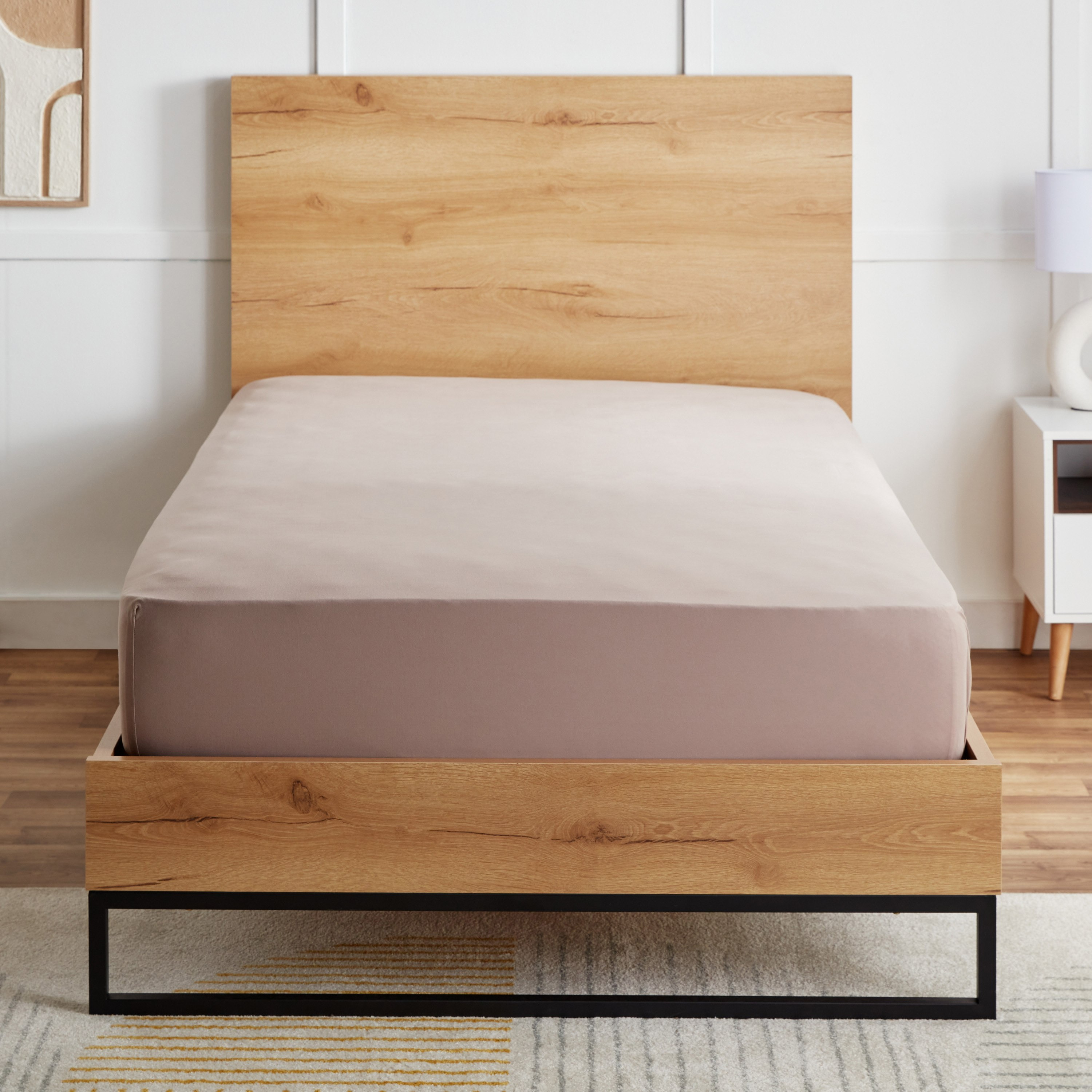 Ferum Micro Jersey King Fitted Sheet - 180x200+30 cm-hbxhomeware-hbxbedroom-image-2