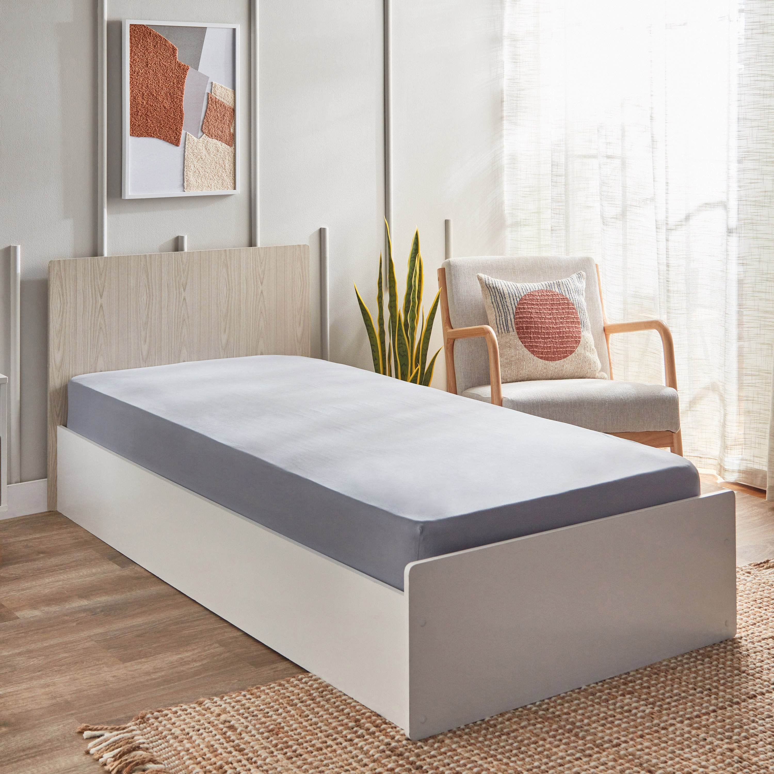 Ferum Micro Jersey Single Fitted Sheet - 90x200+30 cm-hbxhomeware-hbxbedroom-image-1