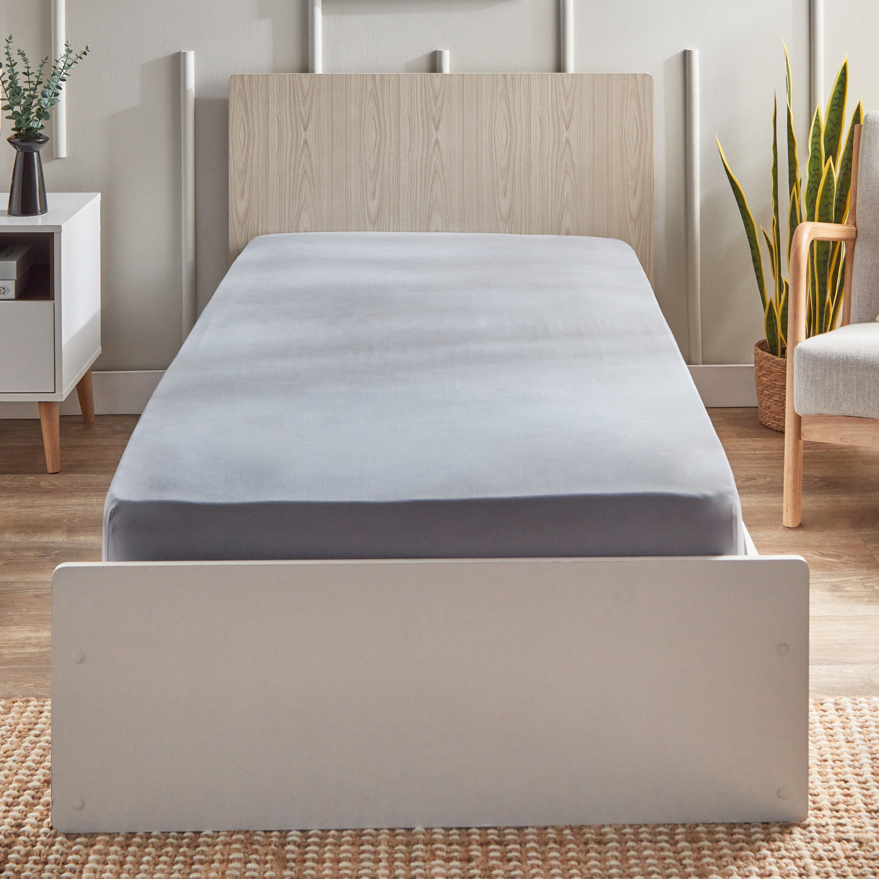 Ferum Micro Jersey Single Fitted Sheet - 90x200+30 cm-hbxhomeware-hbxbedroom-image-2