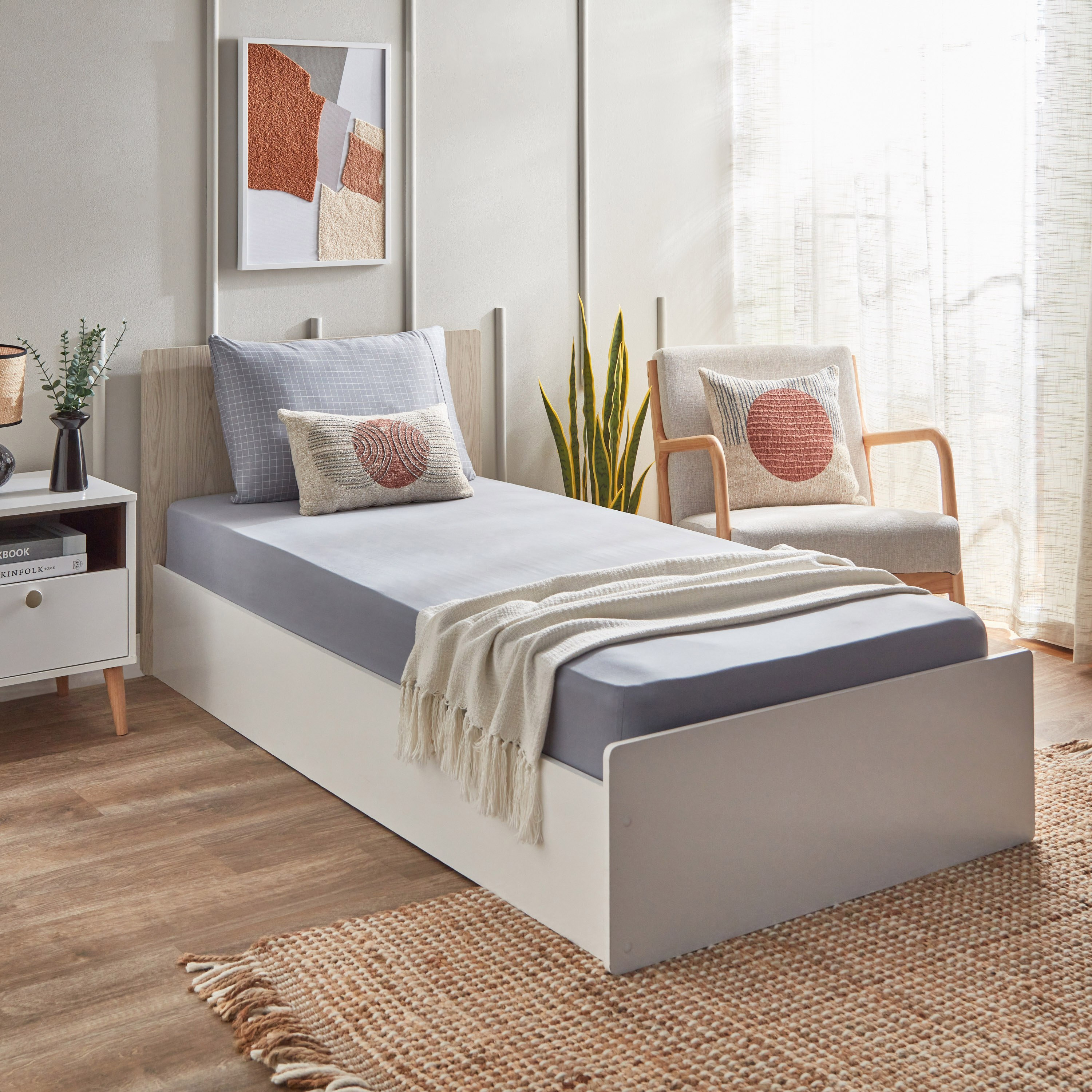 Ferum Micro Jersey Single Fitted Sheet - 90x200+30 cm-hbxhomeware-hbxbedroom-image-6