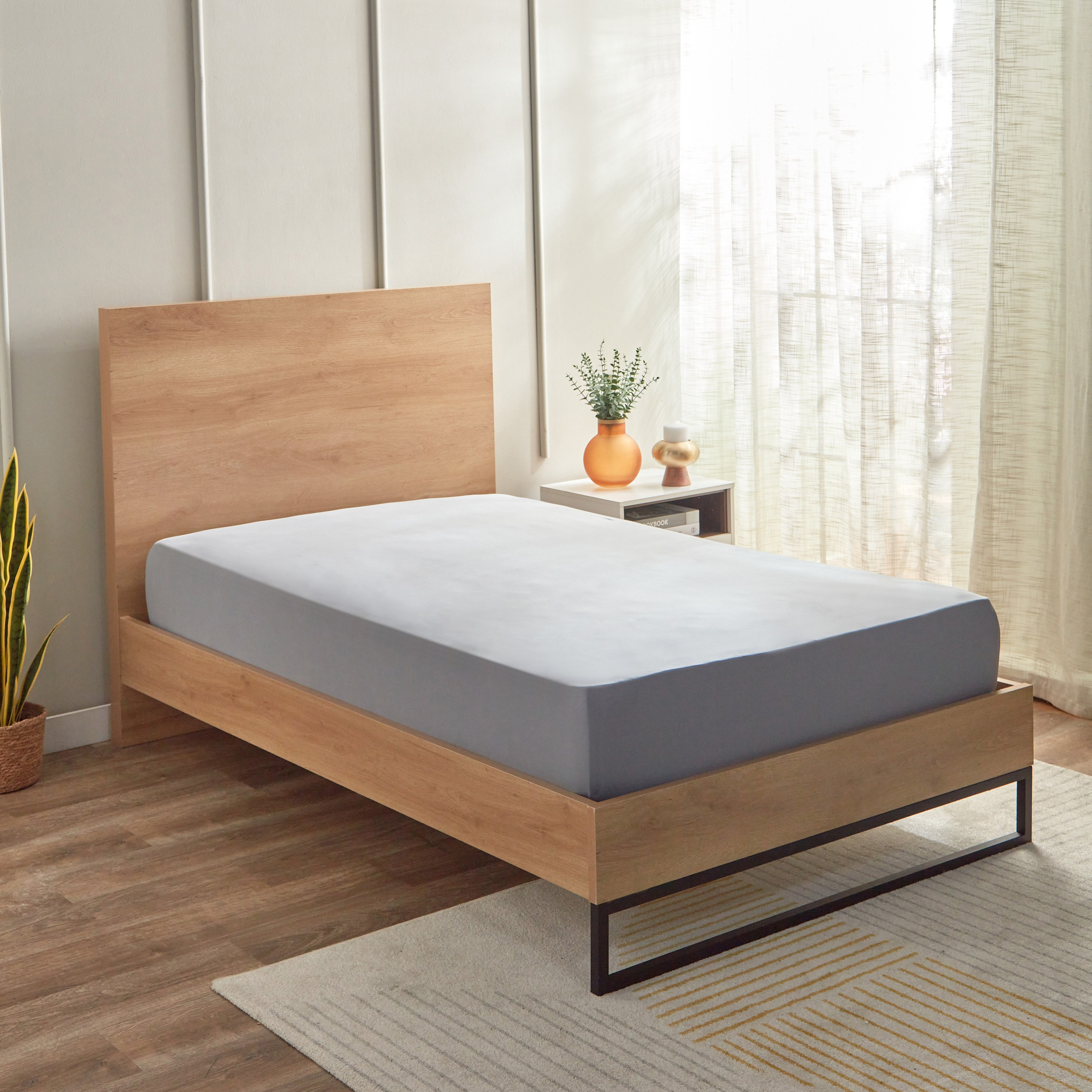 Ferum Micro Jersey Twin Fitted Sheet - 120x200+30 cm-hbxhomeware-hbxbedroom-image-1