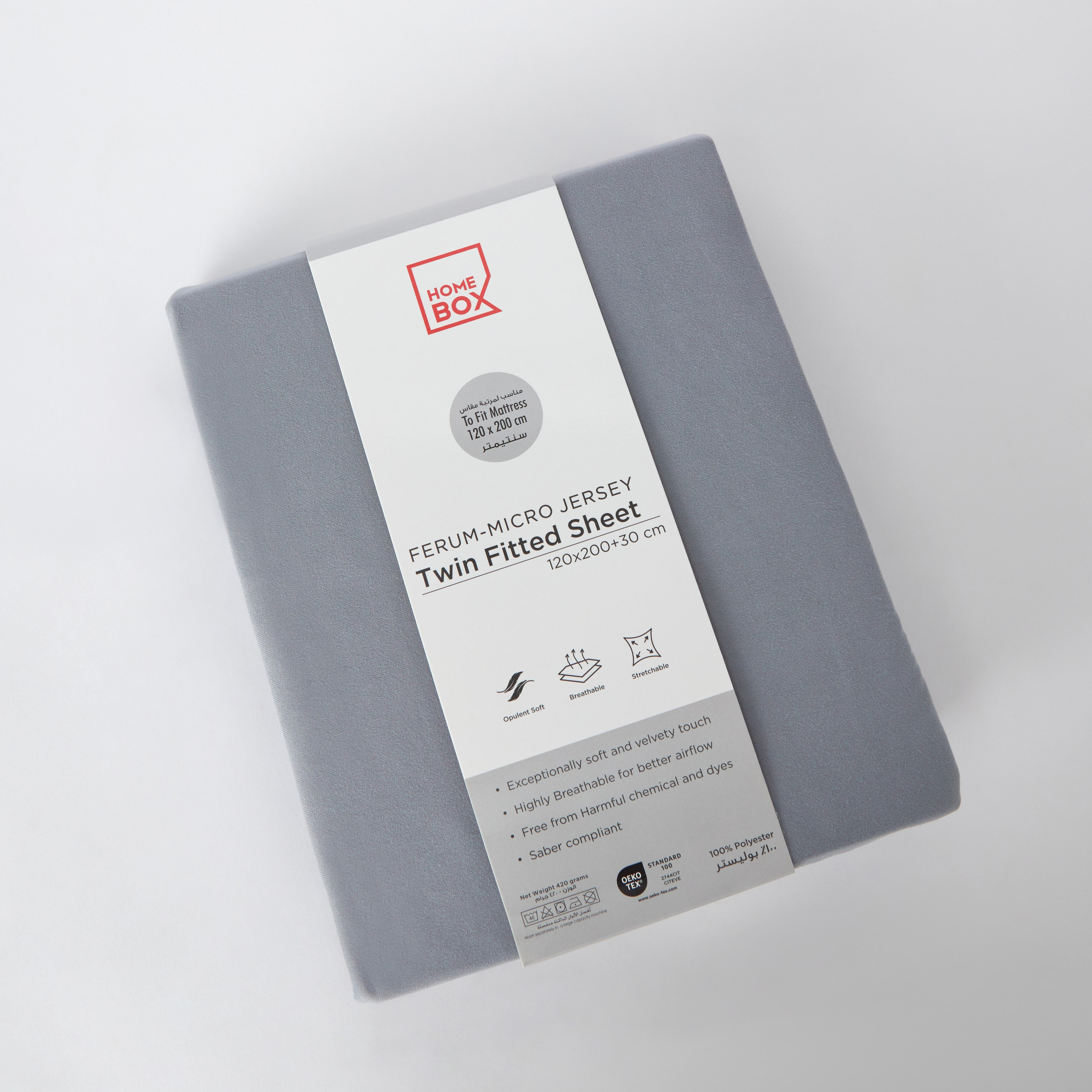 Ferum Micro Jersey Twin Fitted Sheet - 120x200+30 cm-hbxhomeware-hbxbedroom-image-8