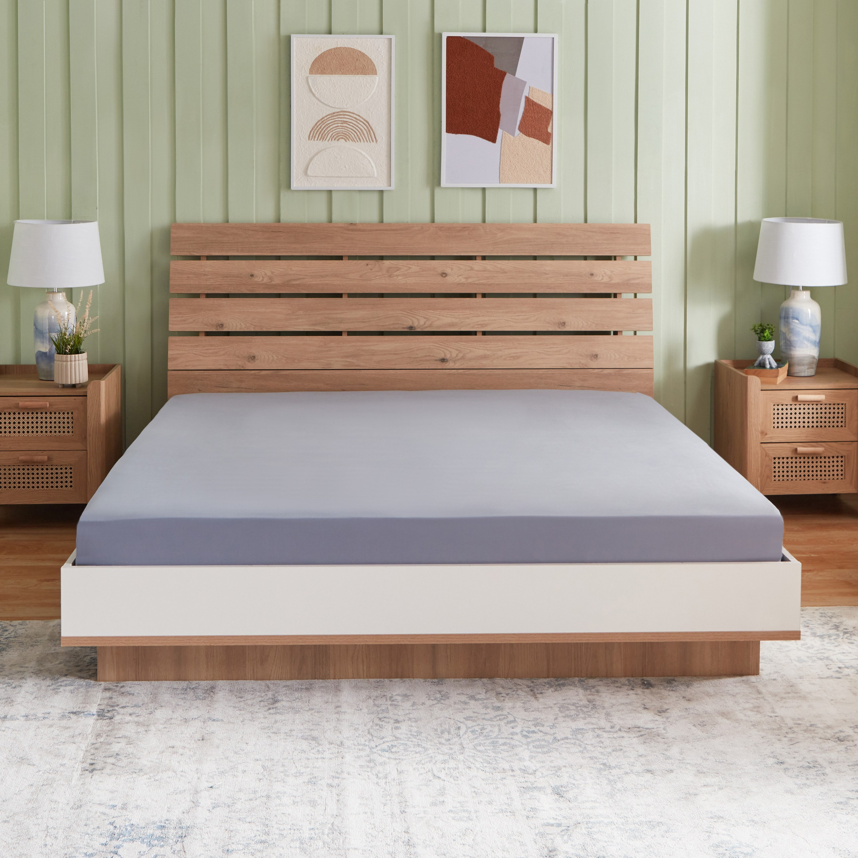 Ferum Micro Jersey King Fitted Sheet - 180x200+30 cm-hbxhomeware-hbxbedroom-image-2
