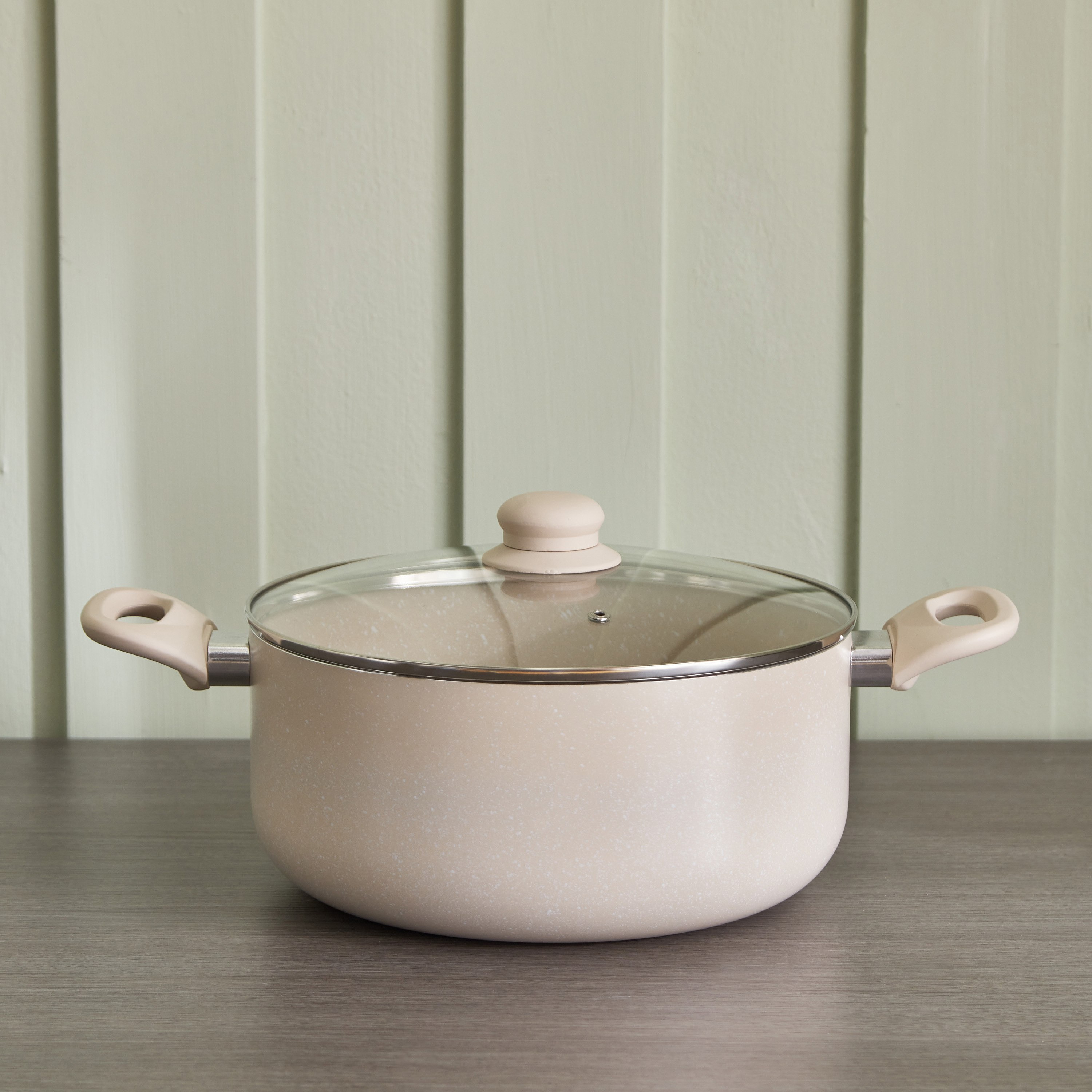 Feast Marble Coating Casserole with Lid - 26 cm-hbxhomeware-hbxkitchen-image-1