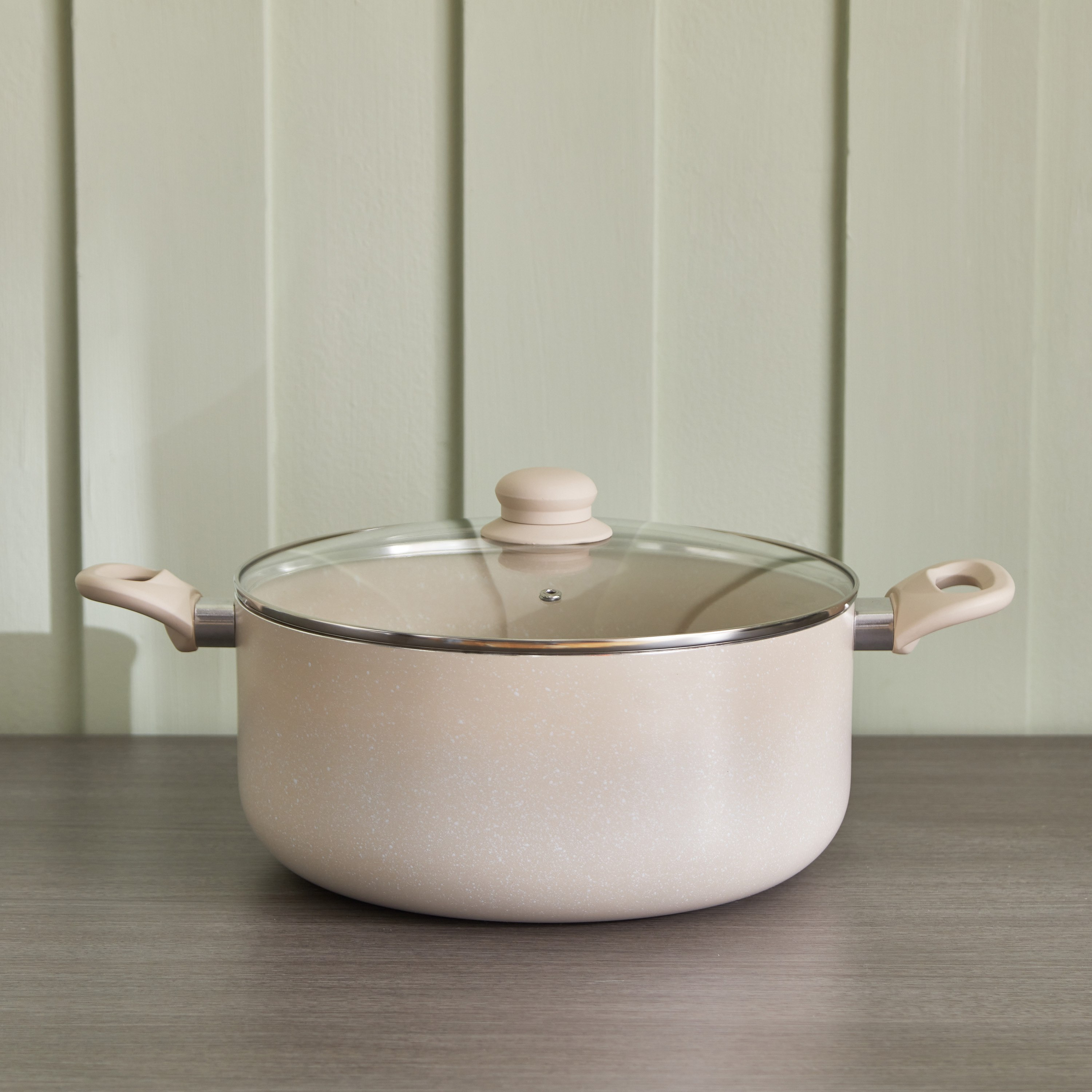 Feast Marble Coating Casserole with Lid - 28 cm-hbxhomeware-hbxkitchen-image-1