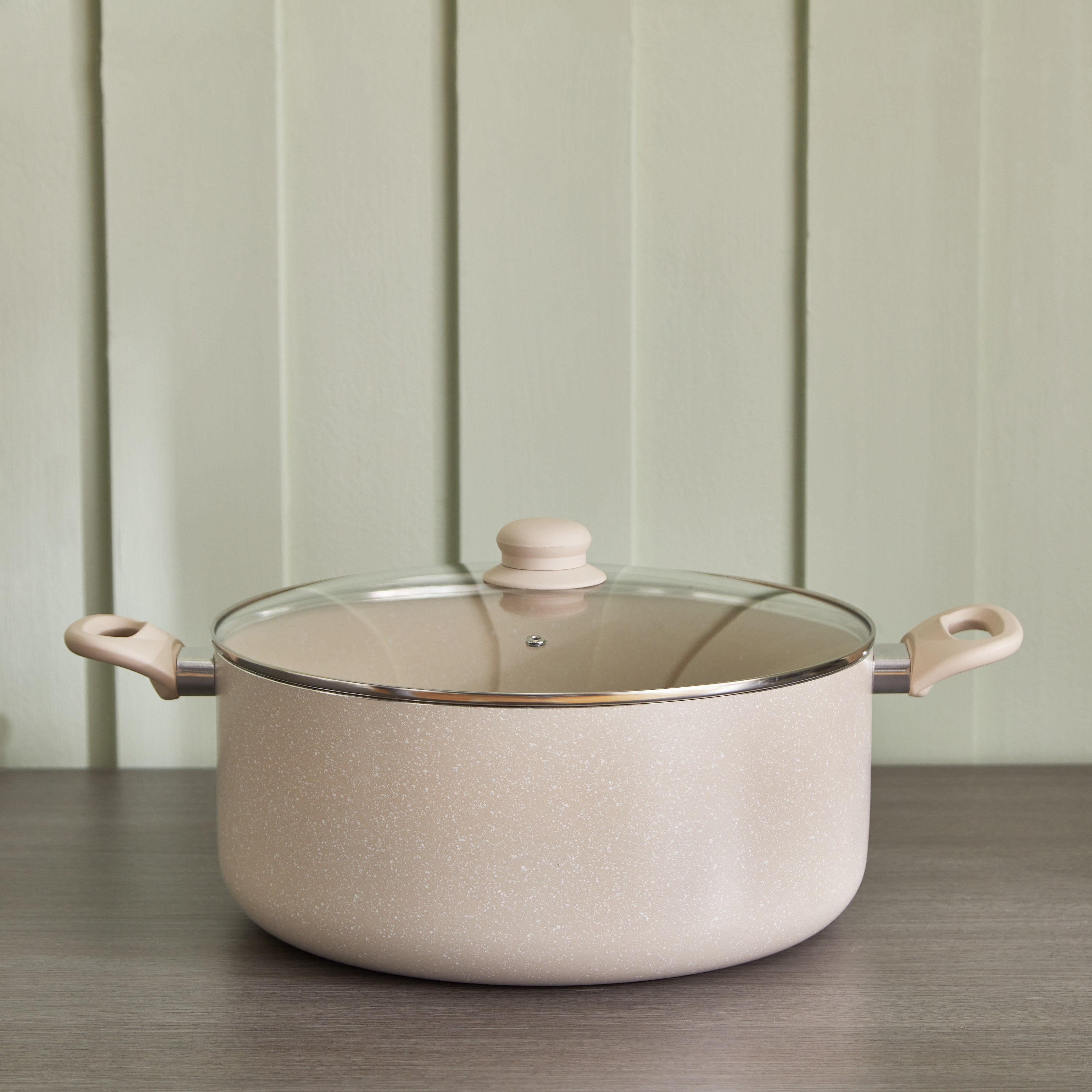 Feast Marble Coating Casserole with Lid - 32 cm-hbxhomeware-hbxkitchen-image-1