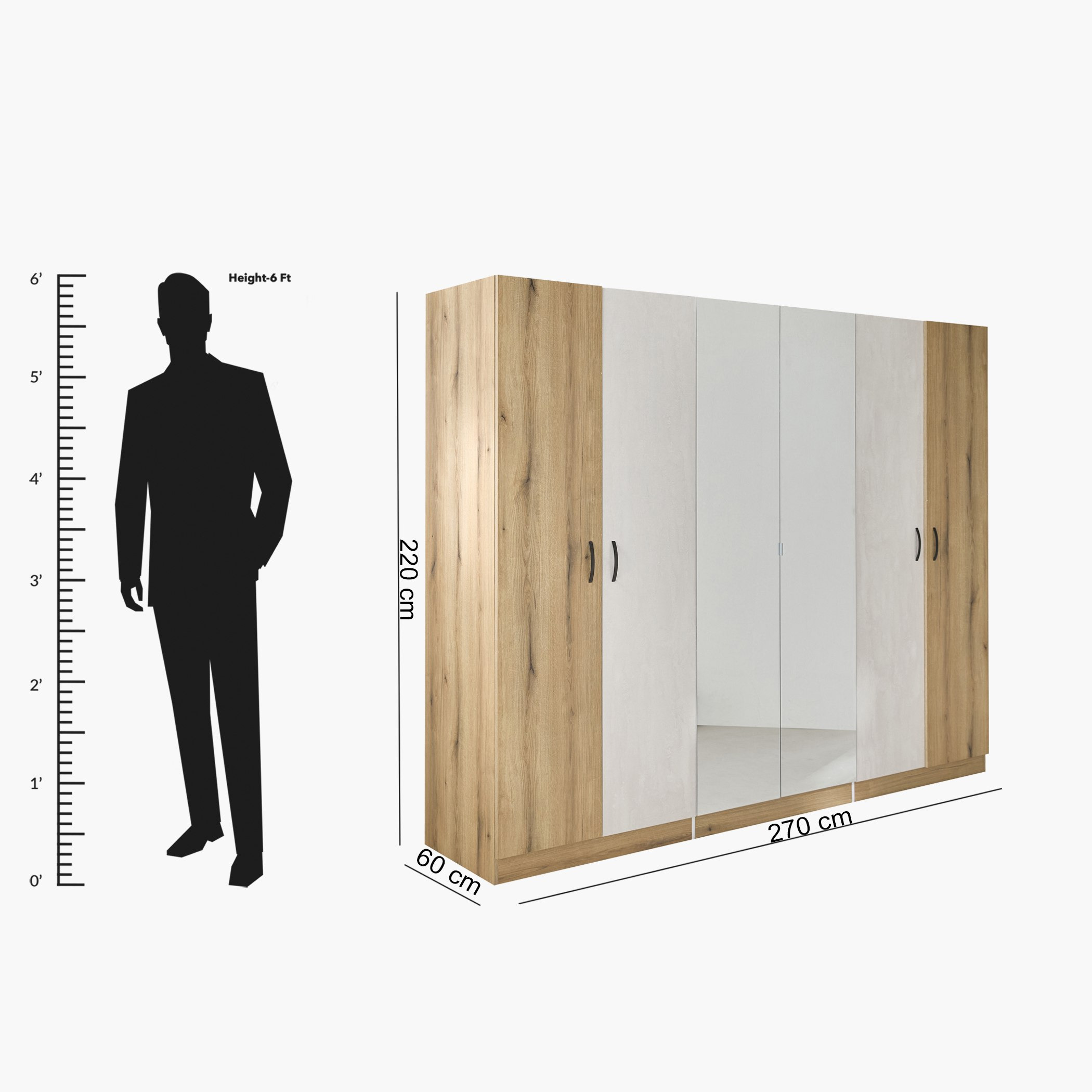 Athens Uber 6-Door Wardrobe with 2 Mirrors-hbxfurniture-wardrobes-image-16