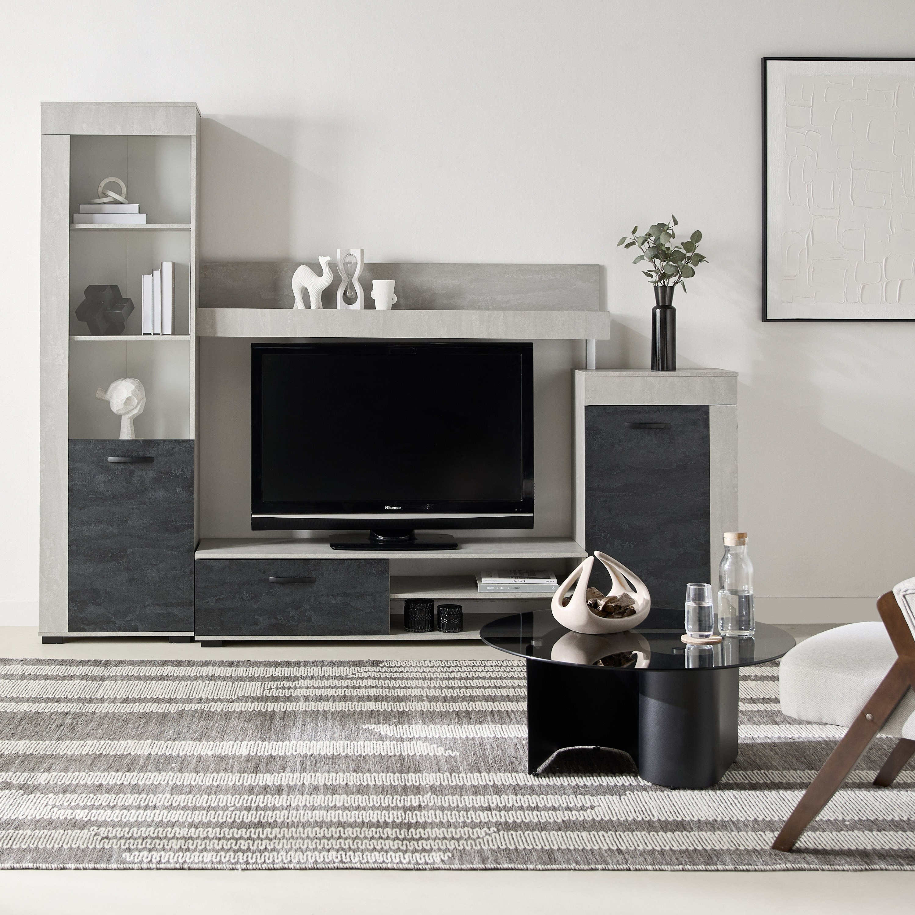 وحدة حائط بمساحة تخزين لأجهزة التلفزيون حتى 55 بوصة من باتارا-hbxlivingroom-mediaunitsandstorage-wallunits-image-10