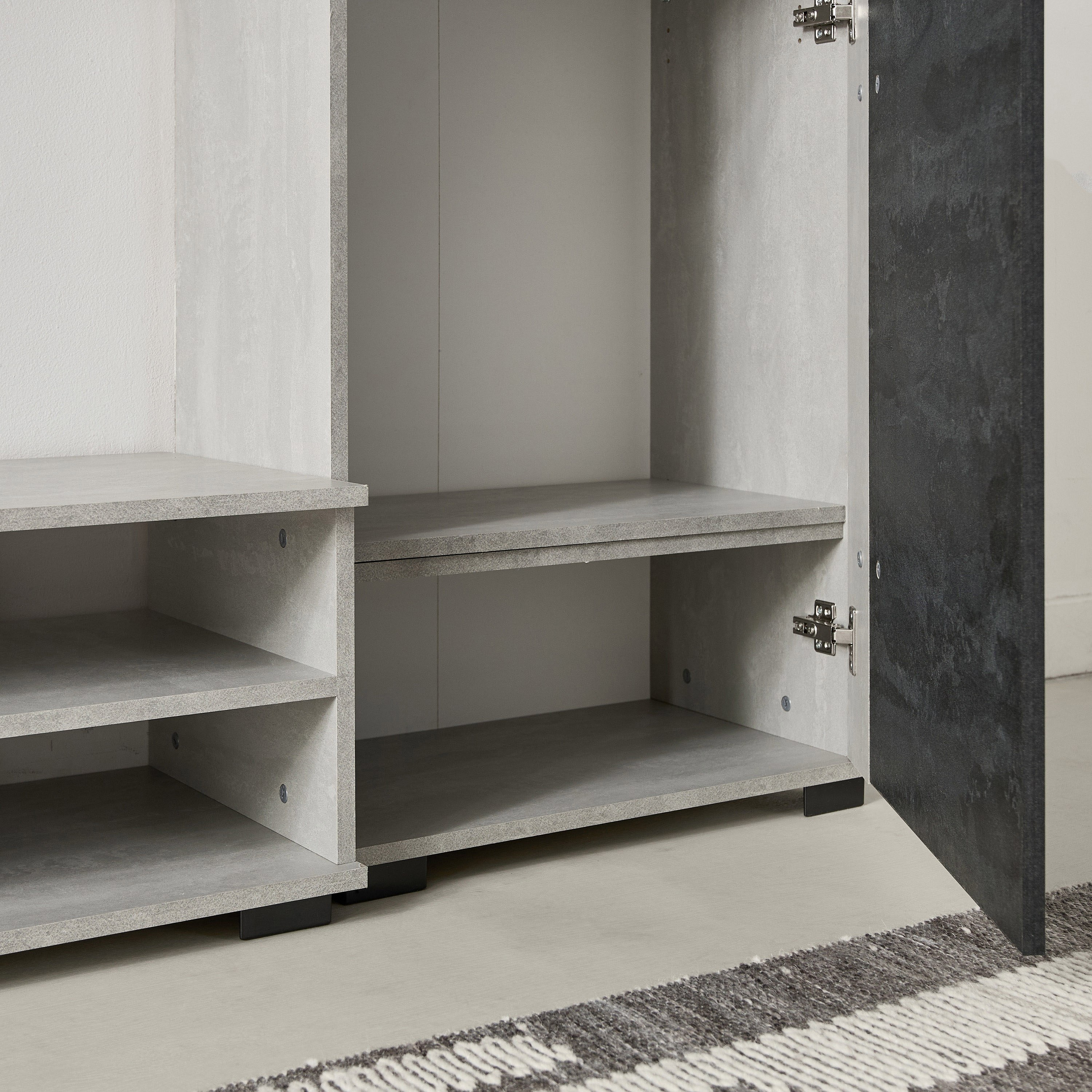 وحدة حائط بمساحة تخزين لأجهزة التلفزيون حتى 55 بوصة من باتارا-hbxlivingroom-mediaunitsandstorage-wallunits-image-9