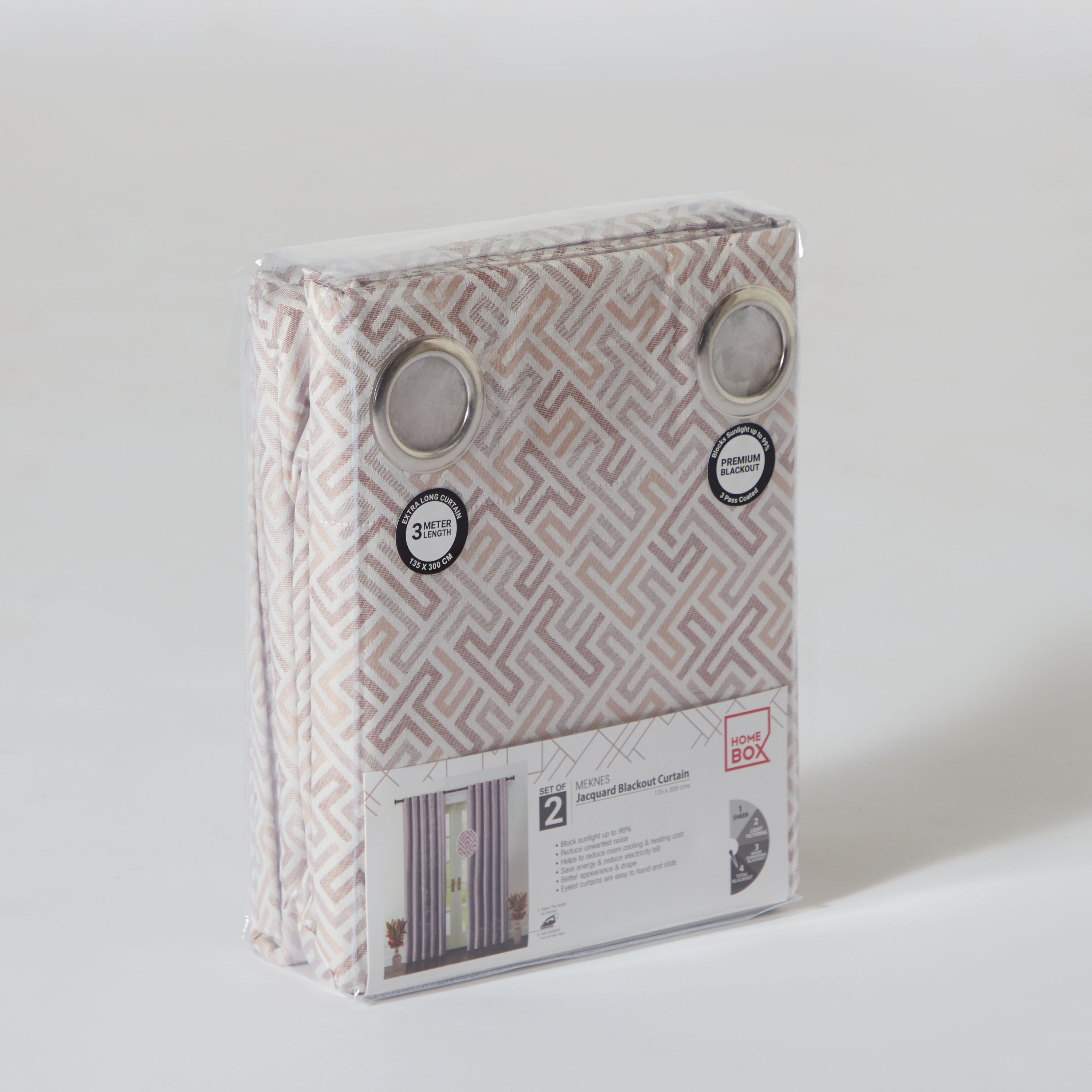 طقم ستائر جاكار معتمة طويلة جدًا قطعتين من مكنس - 140x300 سم-PROMO_HB_AE_B2G2_011025-image-4