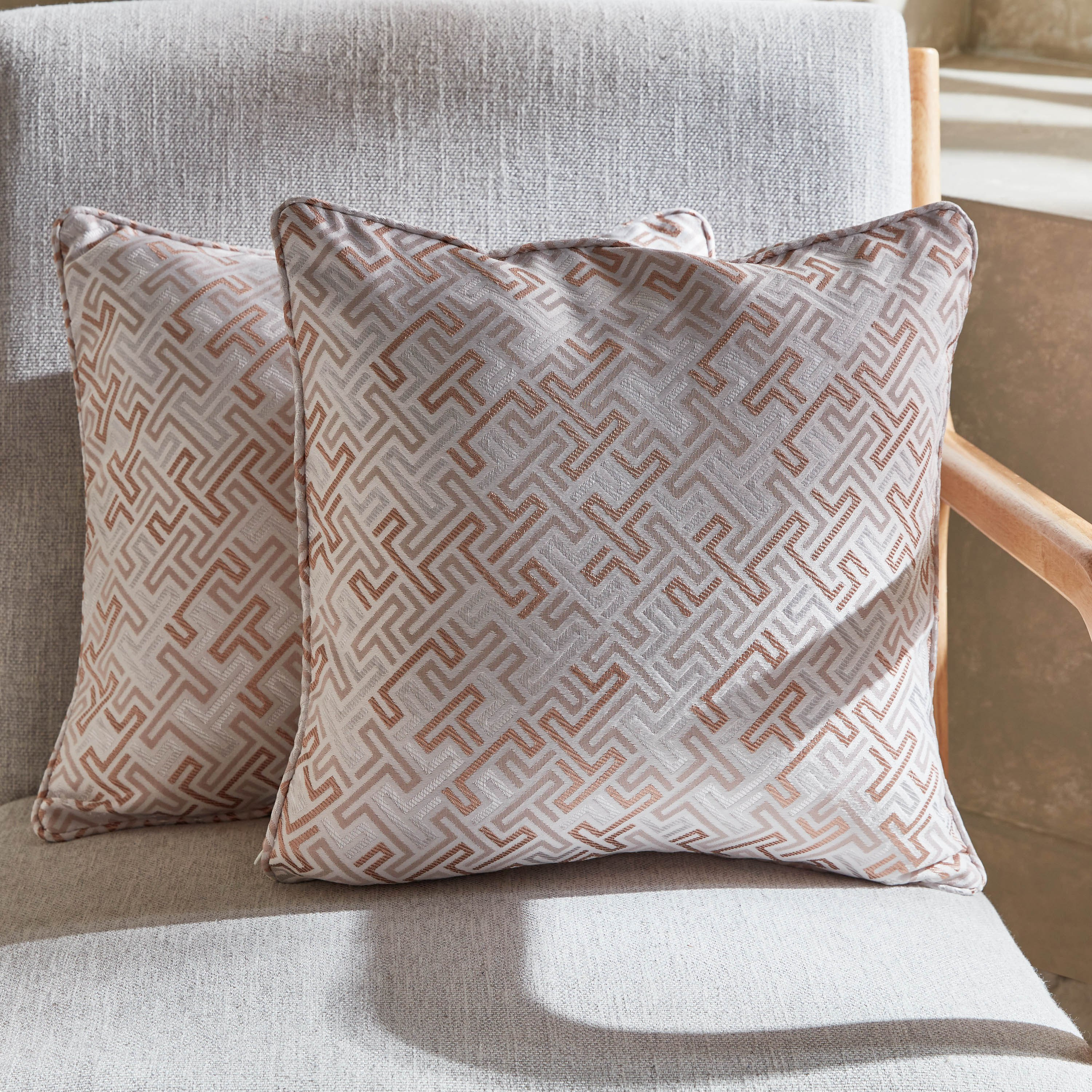 Meknes 2-Piece Jacquard Cushion Cover Set - 40x40 cm-PROMO_HB_AE_B2G2_011025-image-1