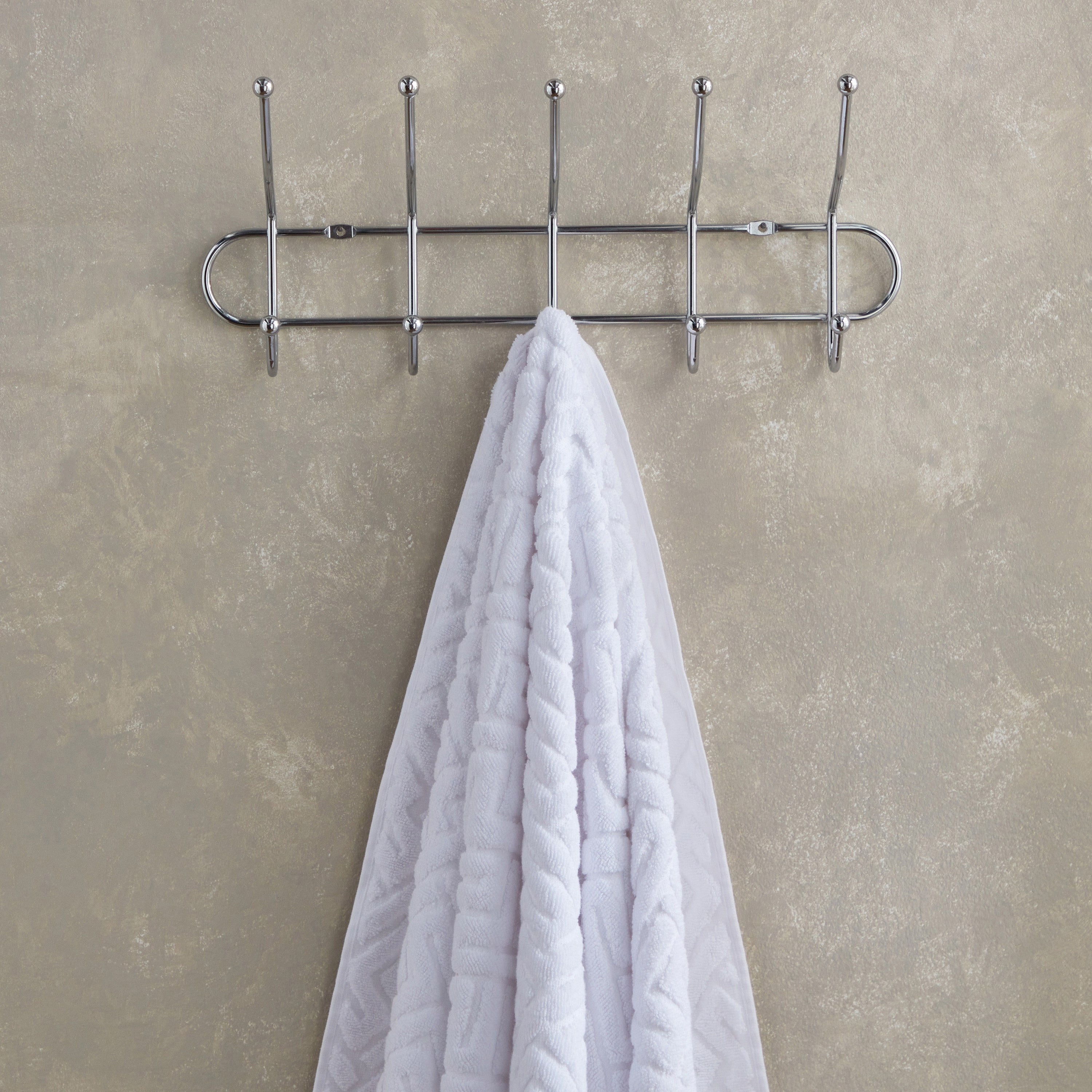 Meknes Lurex Patterned Cotton Bath Sheet - 80x150 cm-hbxbathroom-bathroomtextiles-image-2