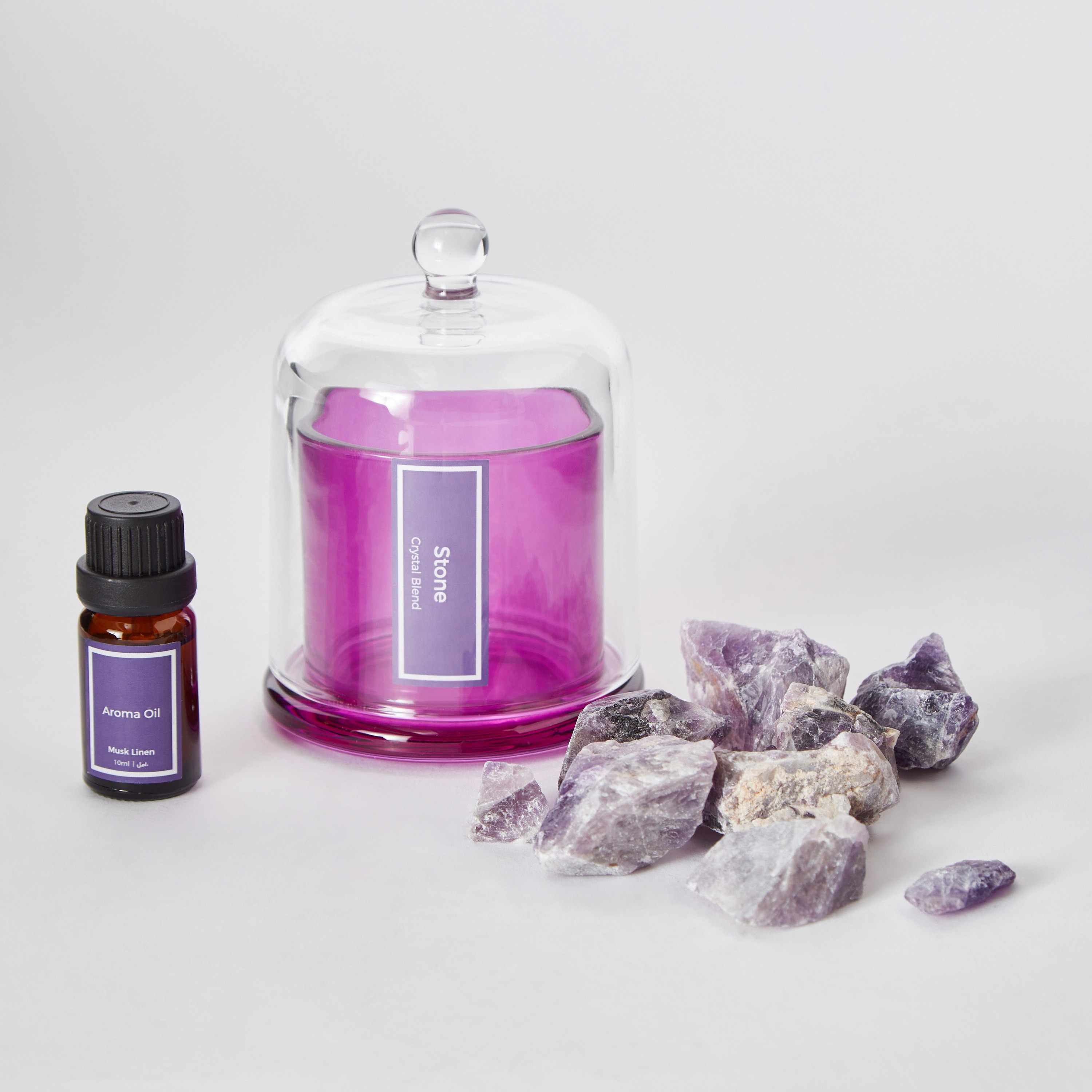 جرة عطور زجاج برائحة حجر الكتان والمسك من بالمي - 210 جم-hbxdecorandfurnishings-homefragrance-roomfreshnersandaromamist-image-7