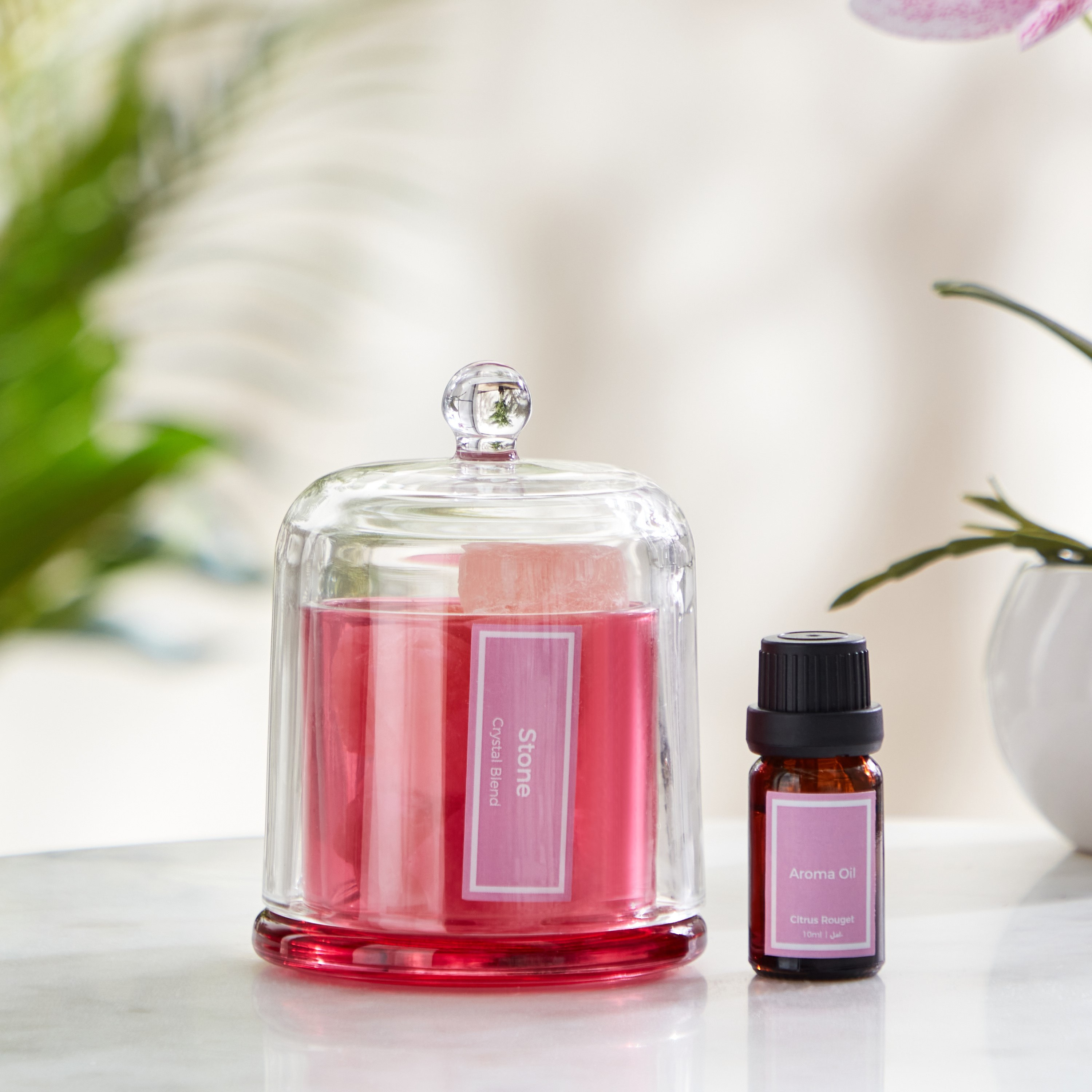 جرة عطور زجاج برائحة سيتروس روج من بالمي - 210 جم-hbxdecorandfurnishings-homefragrance-roomfreshnersandaromamist-image-1