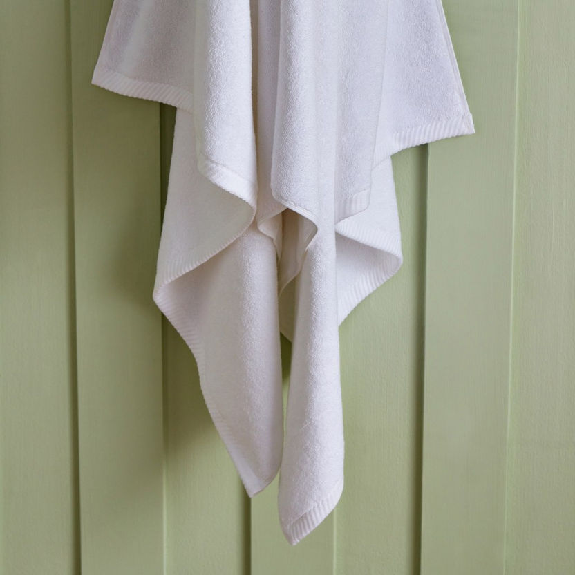 White Haven Zoey Cotton Bath Sheet - 90x180 cm-Bathroom Textiles-image-2