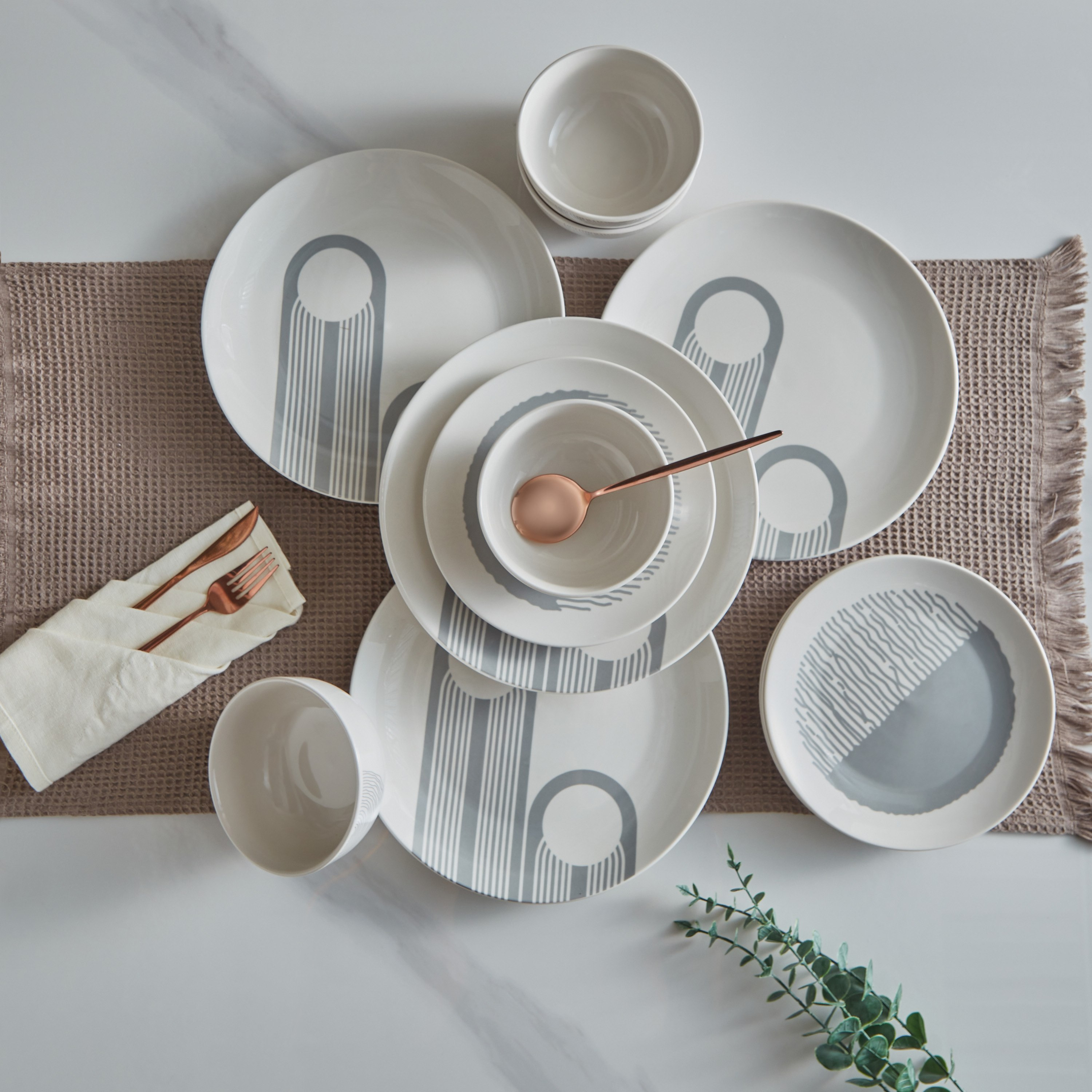 طقم عشاء 12 قطعة من فيستا - 4 أشخاص-hbxhomeware-hbxkitchen-image-1