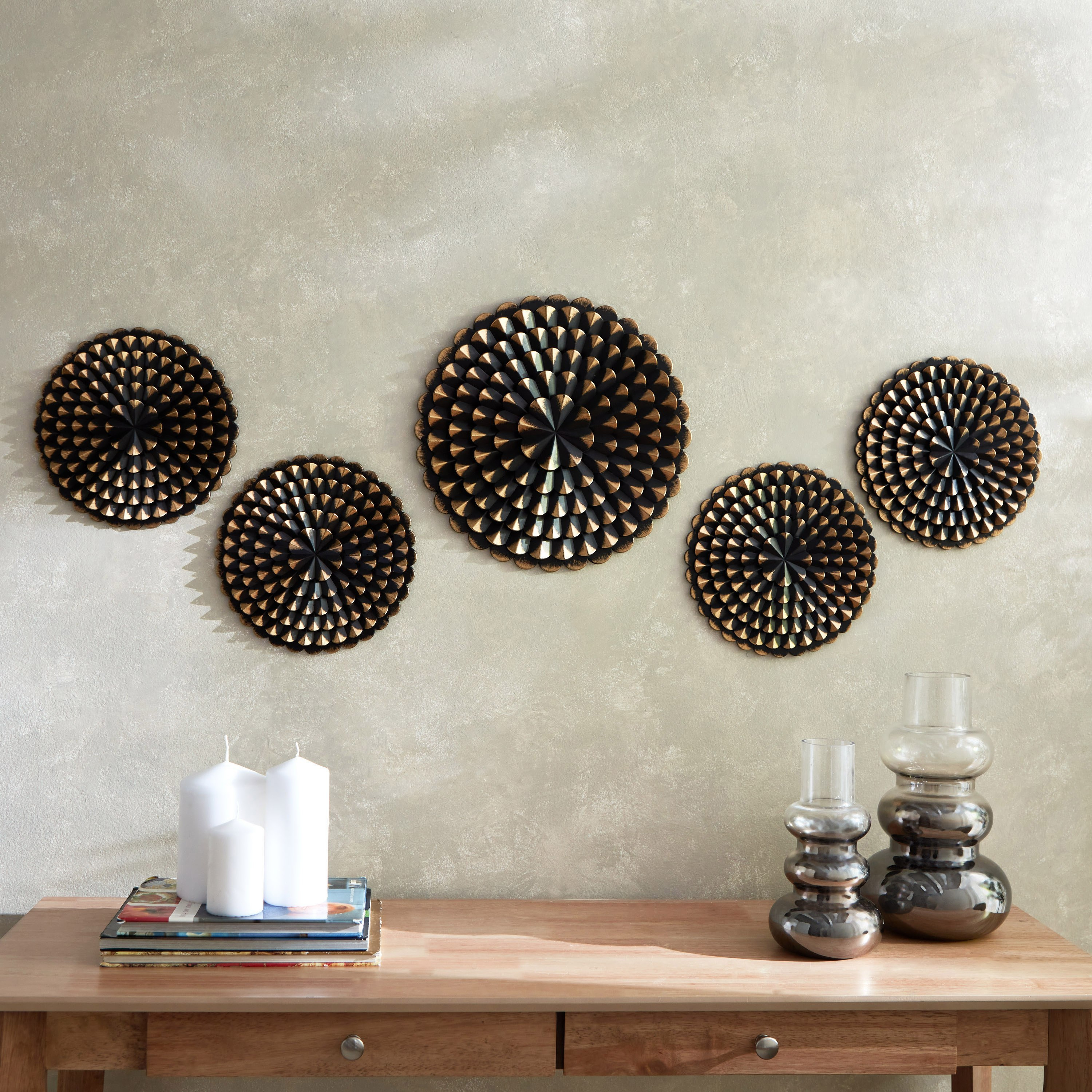 طقم لوحات حائط مصقولة - 5 قطع من مير-hbxdiningroom-walldecor-wallart-image-2