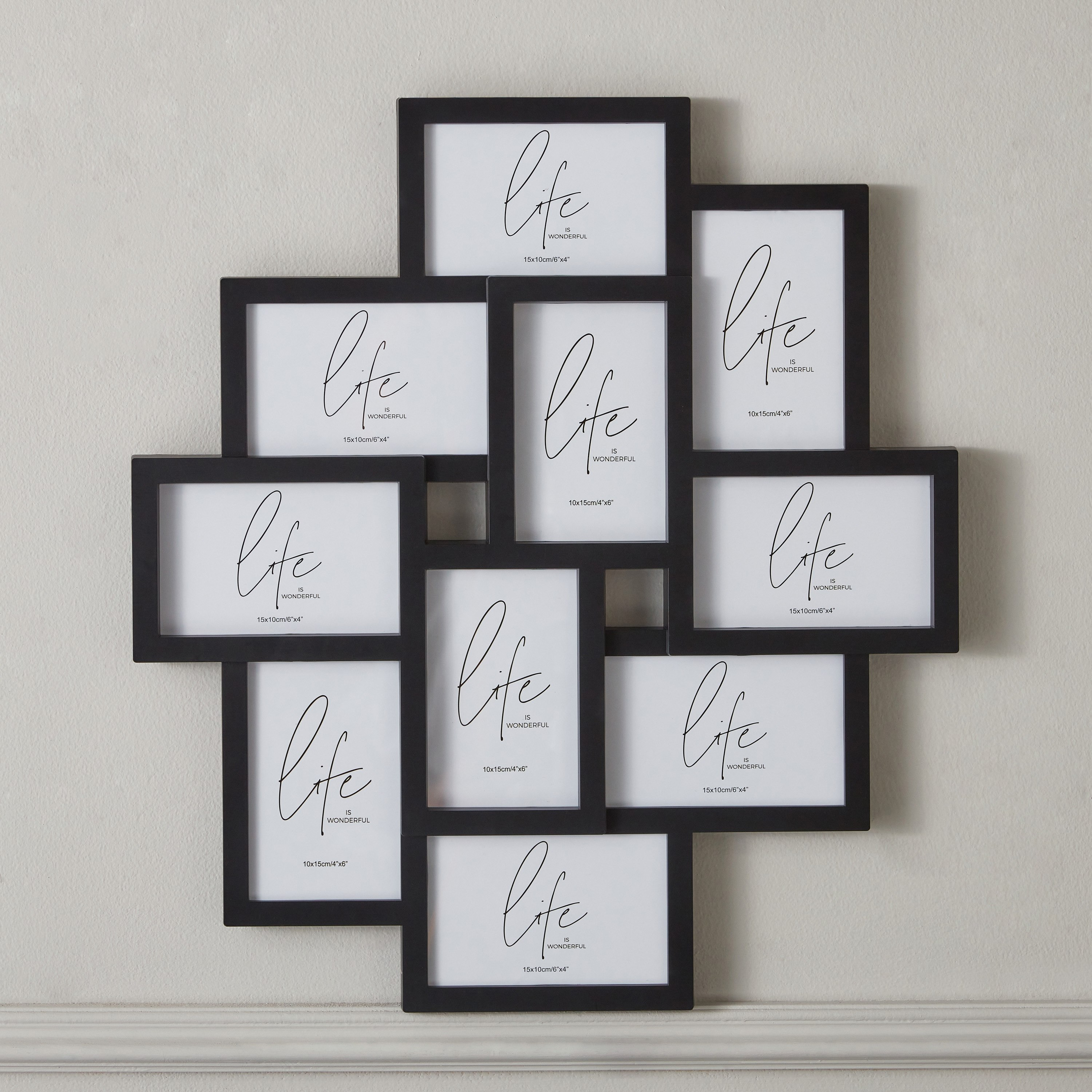 برواز صور متعدد الفتحات 10 فتحات من رفا - 10x5 سم-hbxbedroom-decorandaccessories-photoframes-image-2
