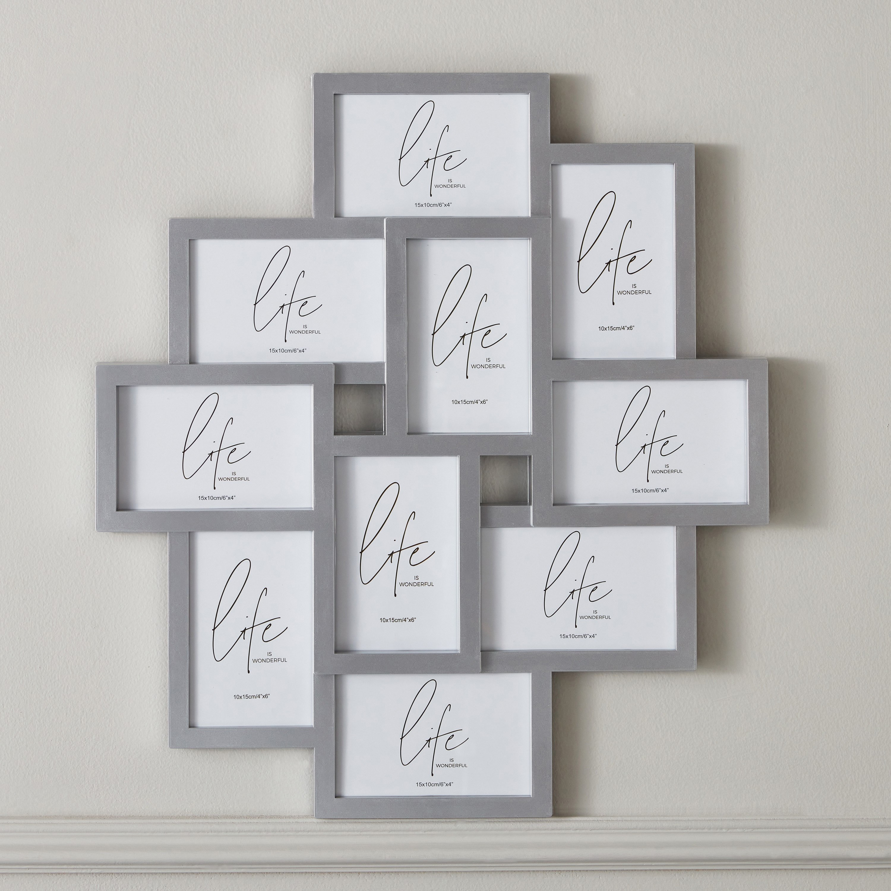 برواز صور متعدد الفتحات 10 فتحات من رفا - 10x5 سم-hbxbedroom-decorandaccessories-photoframes-image-2