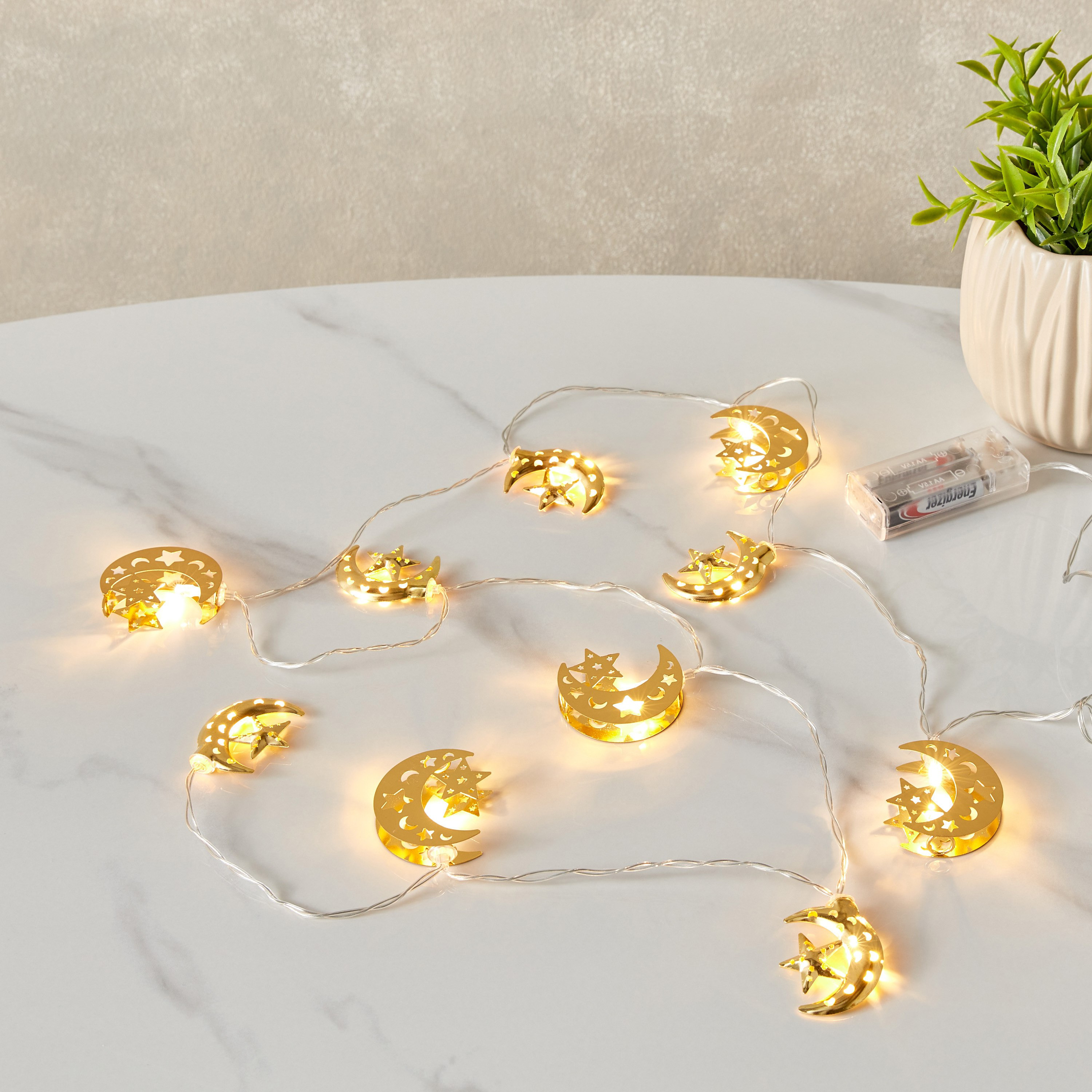شريط إضاءة فانوس 10 لمبات إل إي دي من أرولا - 165 سم-hbxdiningroom-lighting-decorativesandstringlights-image-1