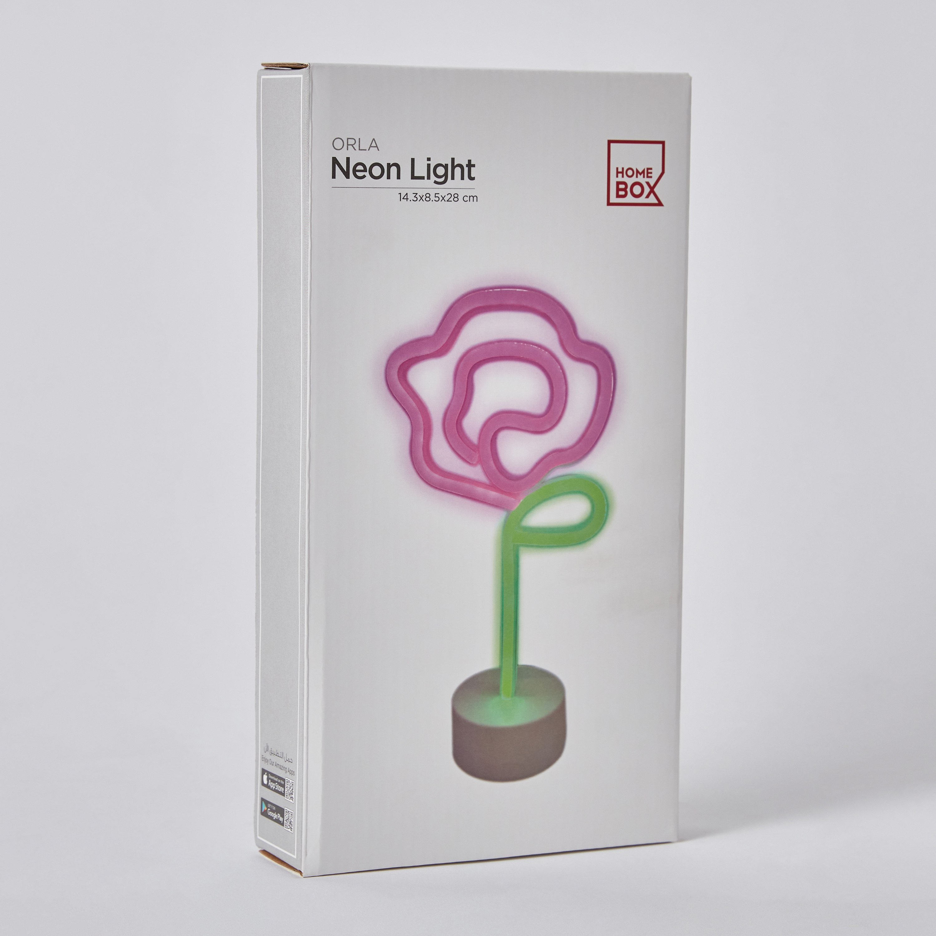 مصباح نيون على شكل زهرة إل إي دي من أورلا - 15x9x28 سم-hbxdiningroom-lighting-decorativesandstringlights-image-5