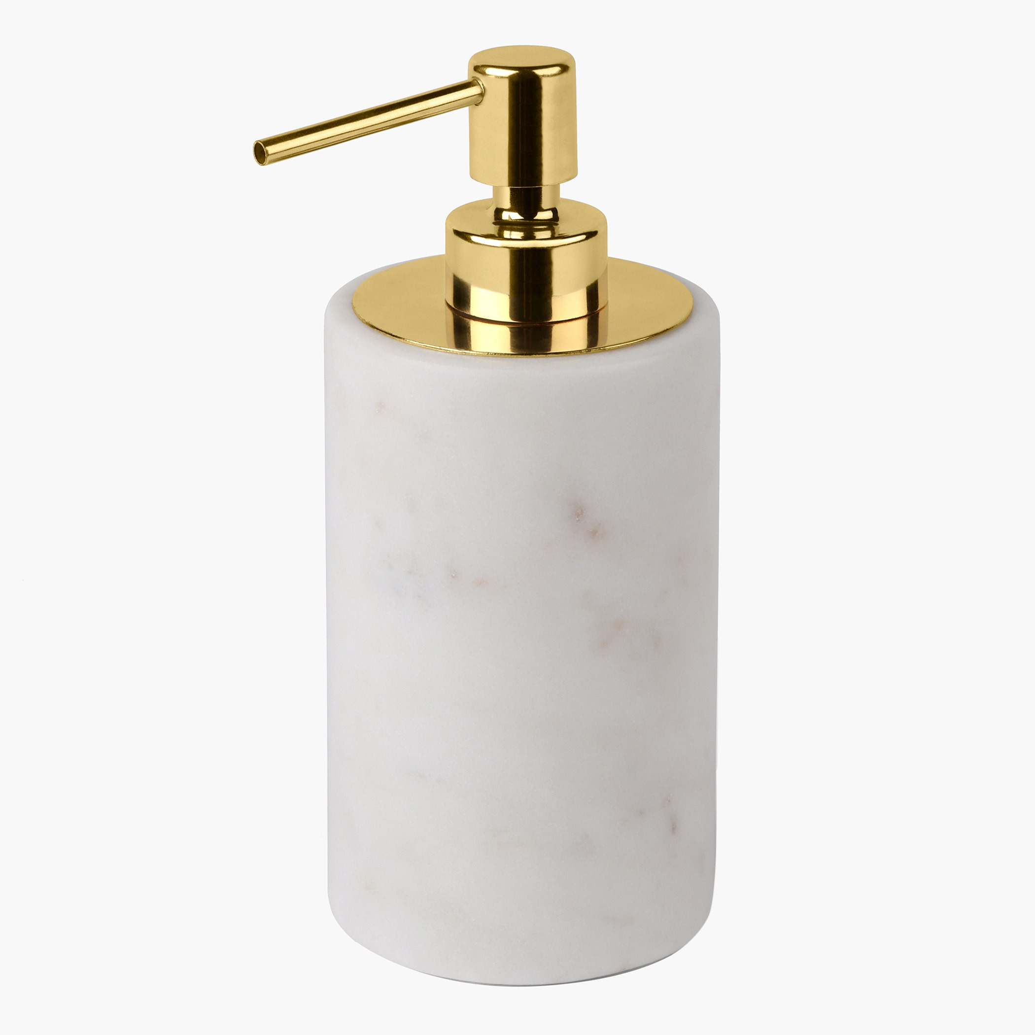 موزع صابون سائل رخامي - 7.5x7.5x17.5 سم-hbxdecorandfurnishings-bathroomaccessories-bathroomsets-image-2