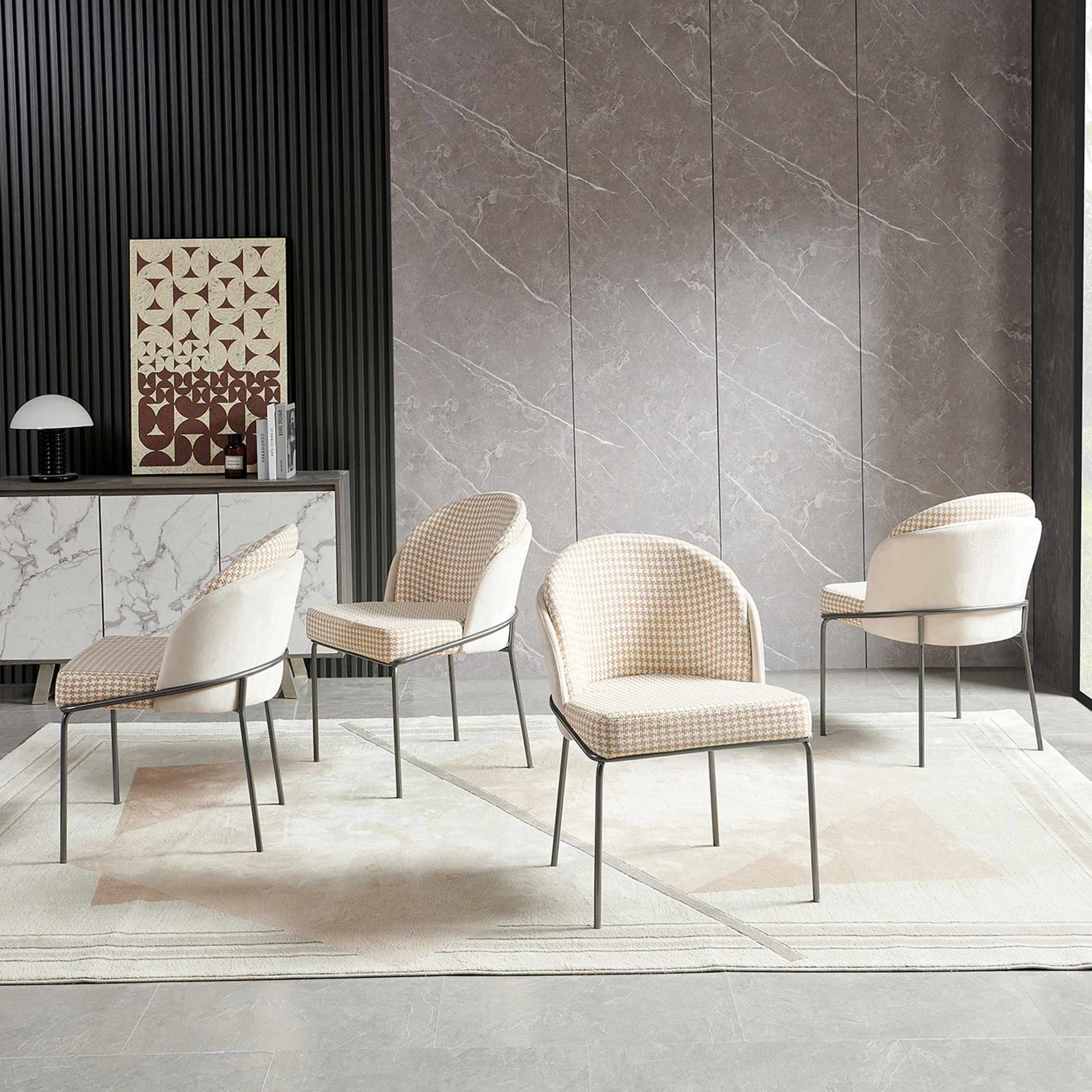 Buckle 8-Seater Sintered Stone Top Dining Set-hbxfurniture-diningtablesandsets-diningsets-eightseater-image-10