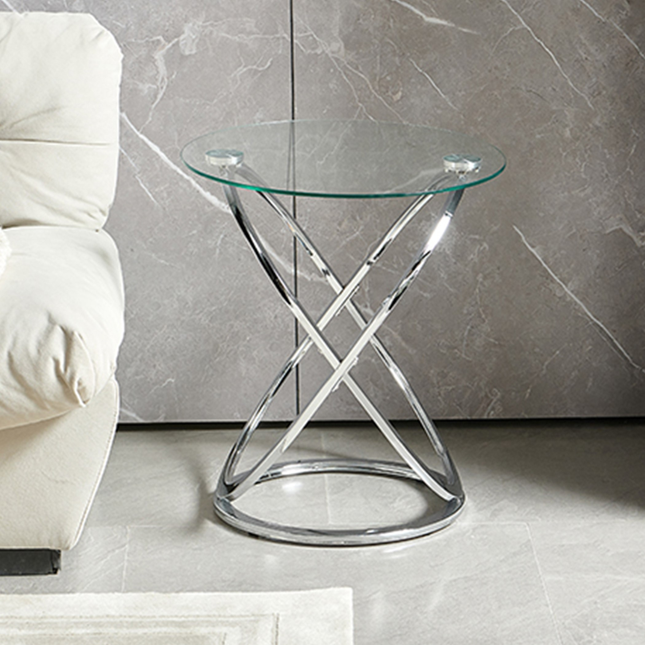 طاولة جانبية زجاج إن إكس تي من كارلتون-hbxfurniture-livingroom-endtables-image-1
