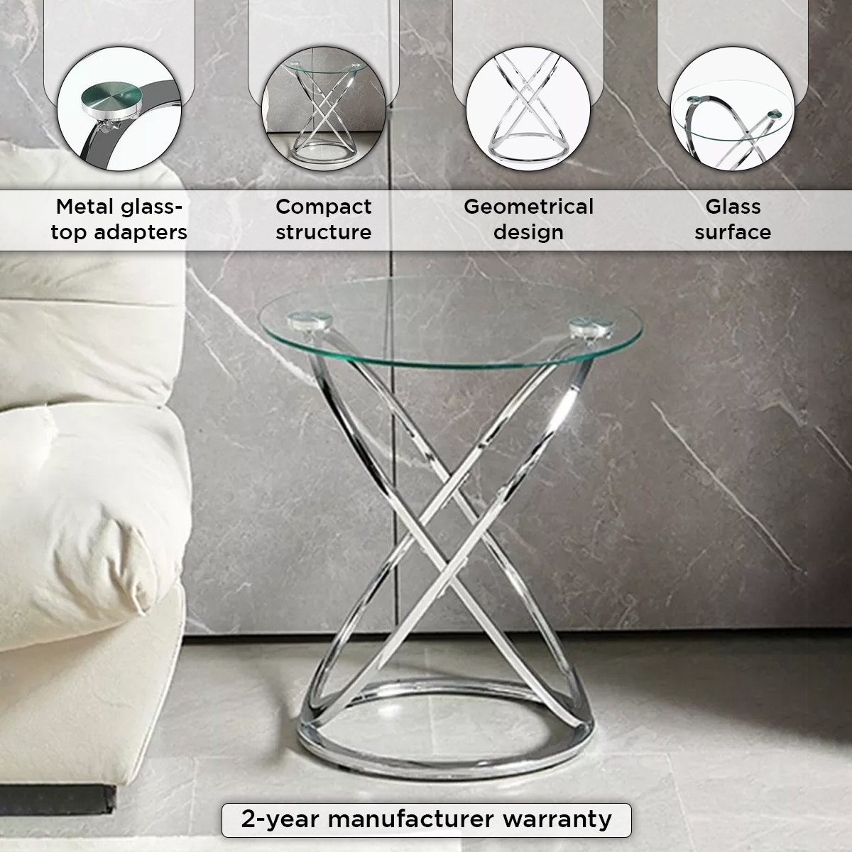 طاولة جانبية زجاج إن إكس تي من كارلتون-hbxfurniture-livingroom-endtables-image-4