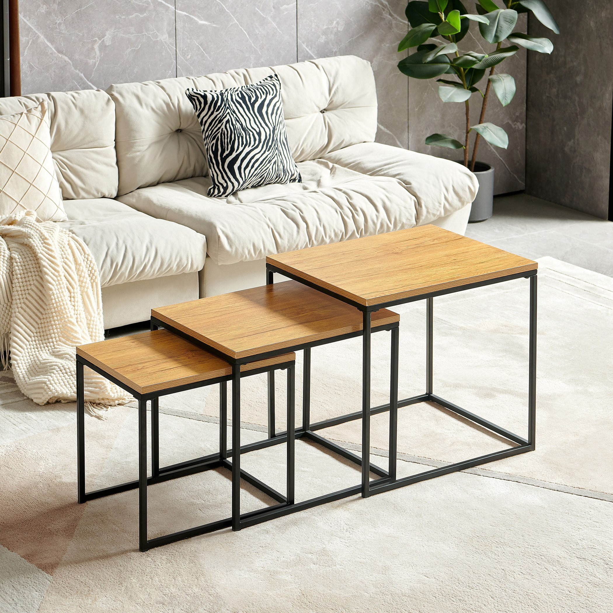 طقم طاولات متداخلة 3 قطع إيربان من توري-hbxfurniture-livingroom-nestingtables-image-1