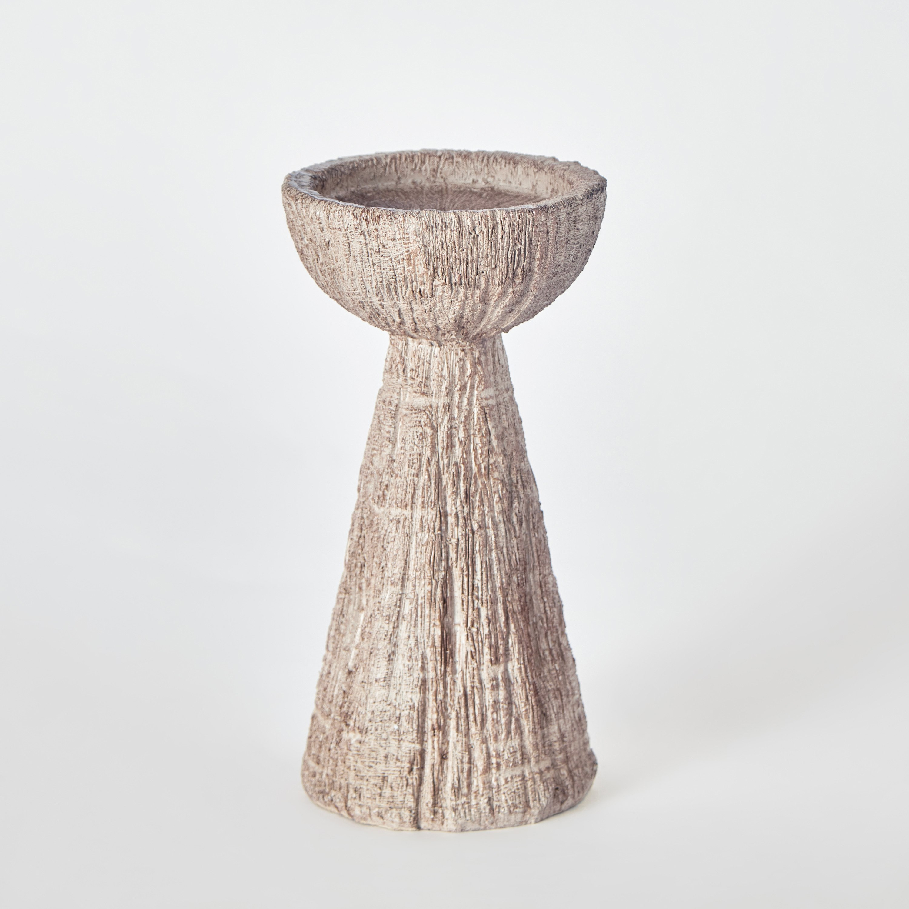 حامل شموع بوليريسين بلمسة تشطيب طبيعية من رابك - 10x10x20 سم-hbxlivingroom-decorandaccessories-candleholders-image-5