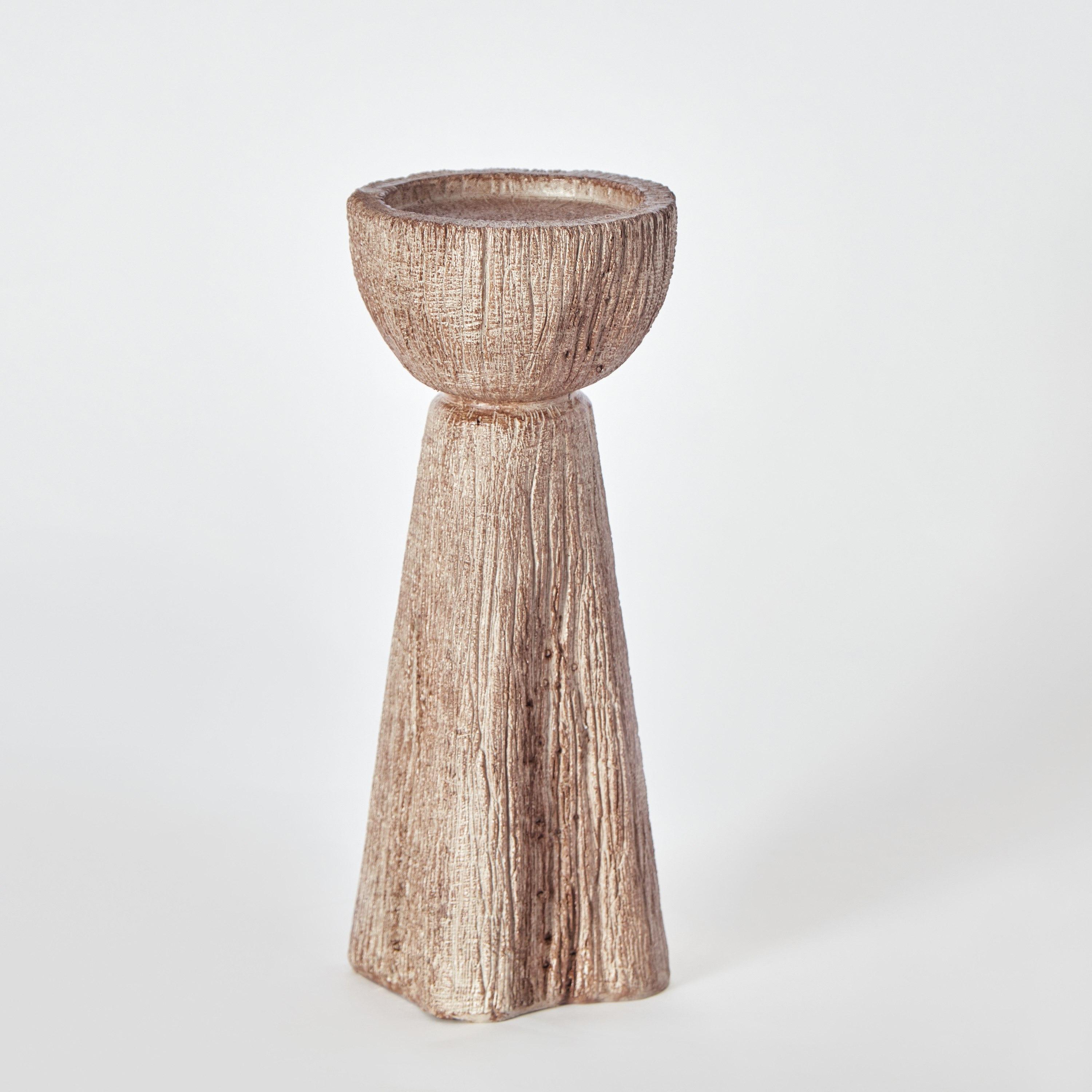 Rabaque Polyresin Modern Natural Finish CandleHolder - 10x10x25 cm-hbxlivingroom-decorandaccessories-candleholders-image-5