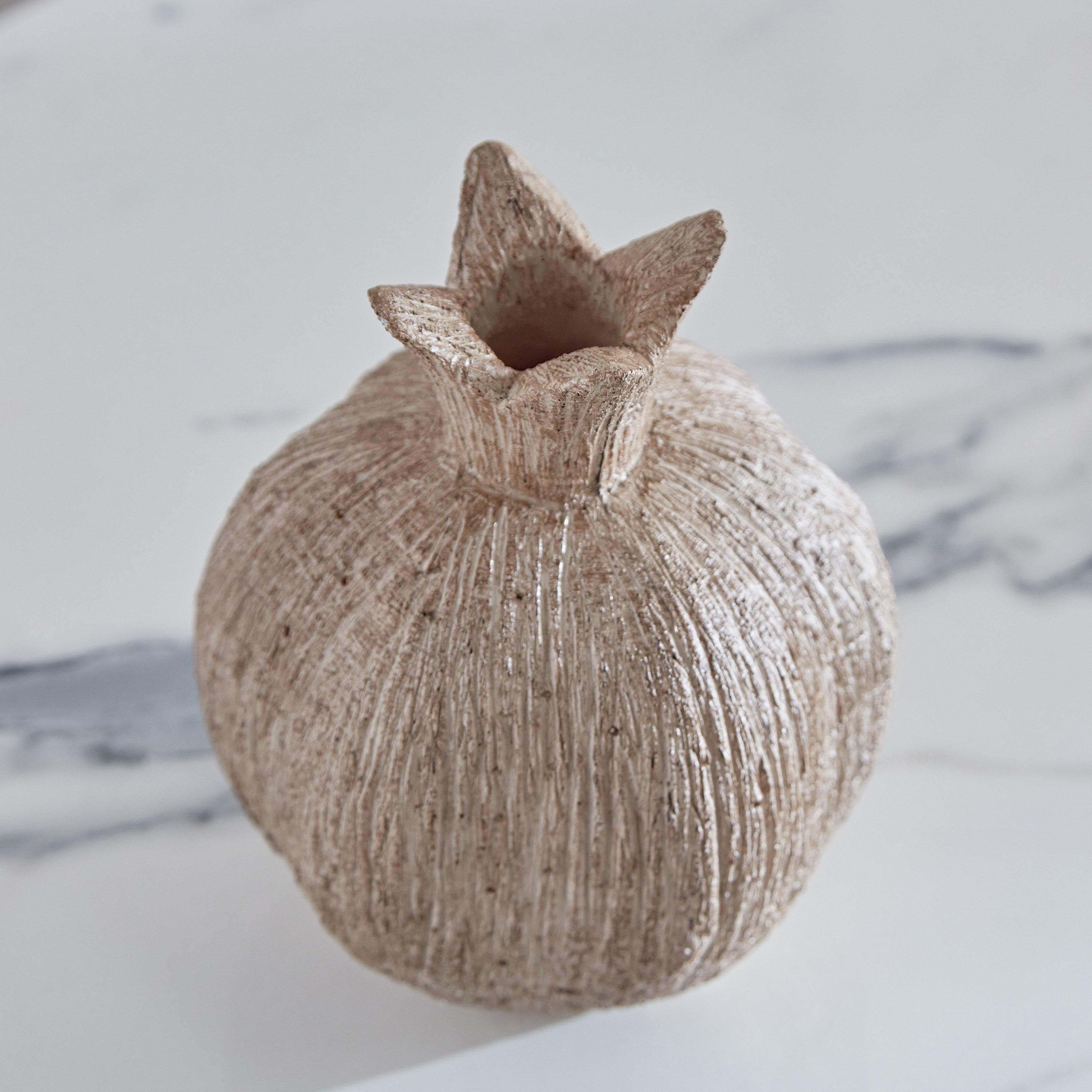Rabaque Polyresin Natural Finish Pomegranate Decorative Accent - 13x13x15 cm-hbxhomeware-homedecor-figurinesandornaments-image-2