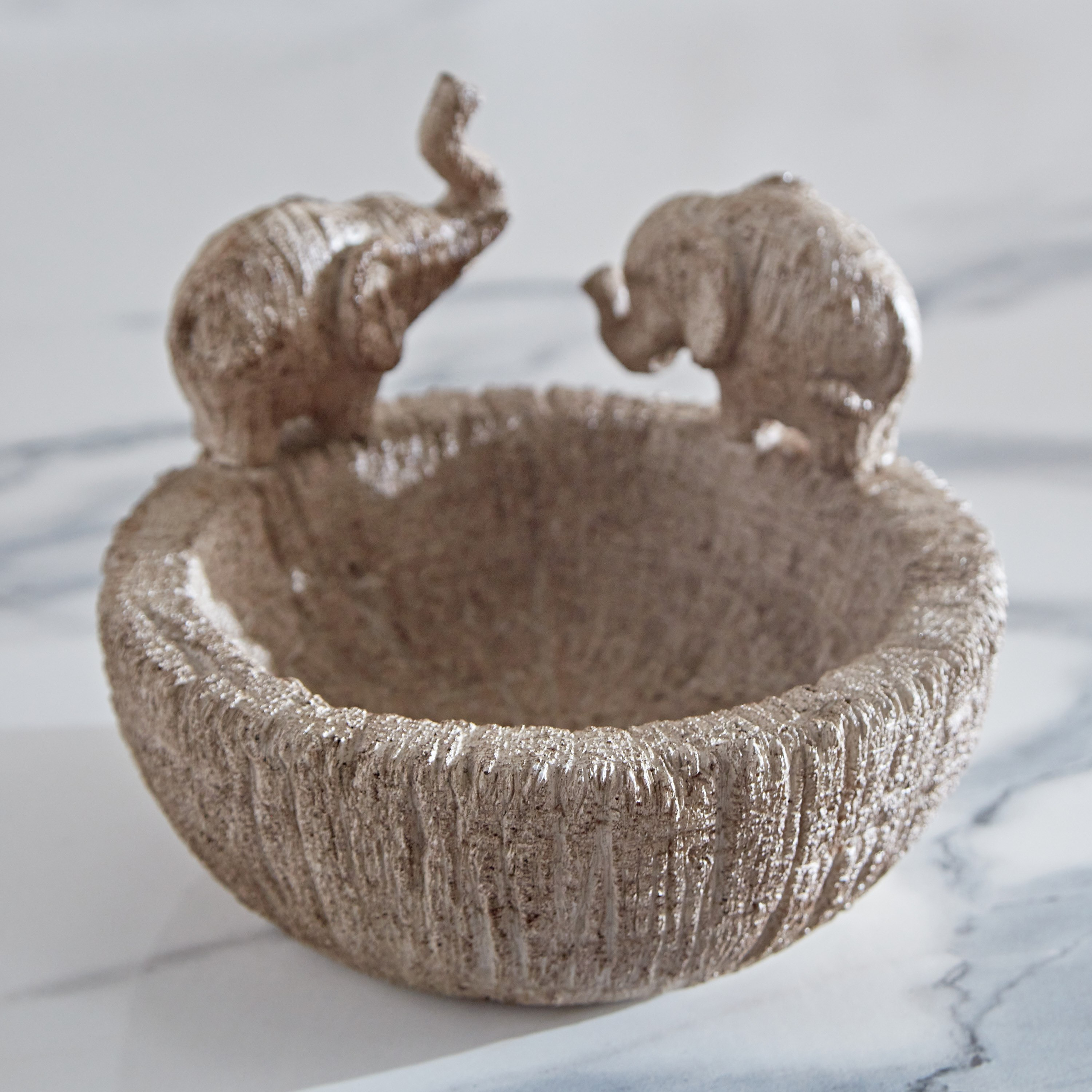 وعاء ديكور بوليريسين بتصميم فيل من راباك - 13x13x10 سم-hbxdecorandfurnishings-homeaccessories-bowls-image-2
