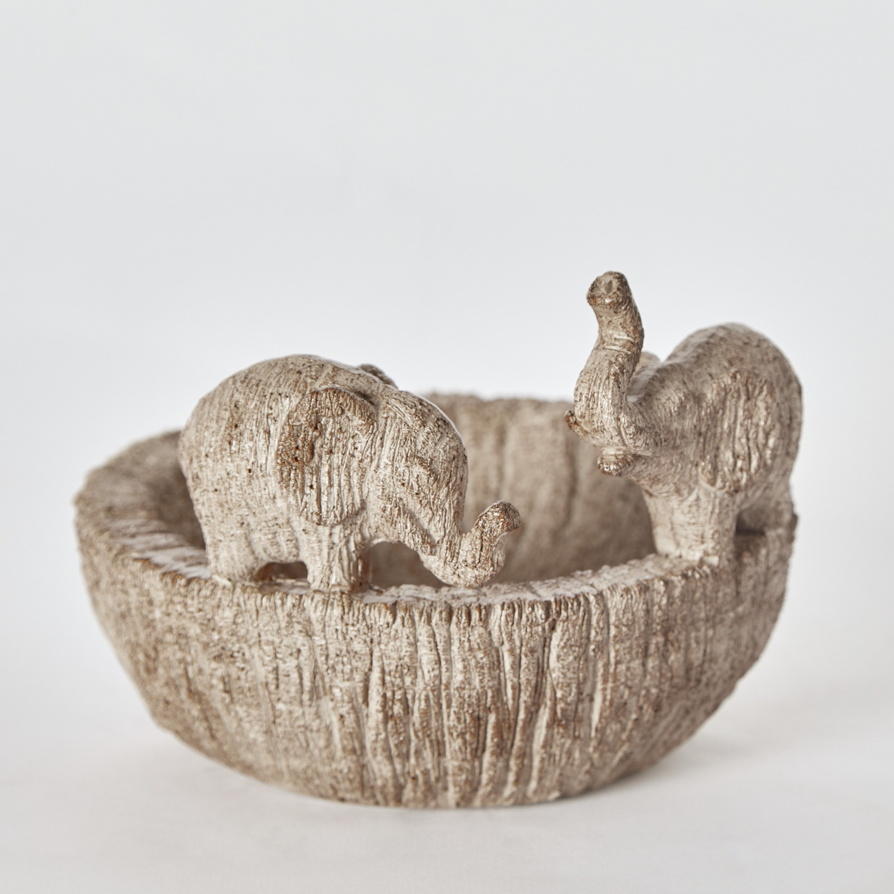 وعاء ديكور بوليريسين بتصميم فيل من راباك - 13x13x10 سم-hbxdecorandfurnishings-homeaccessories-bowls-image-5