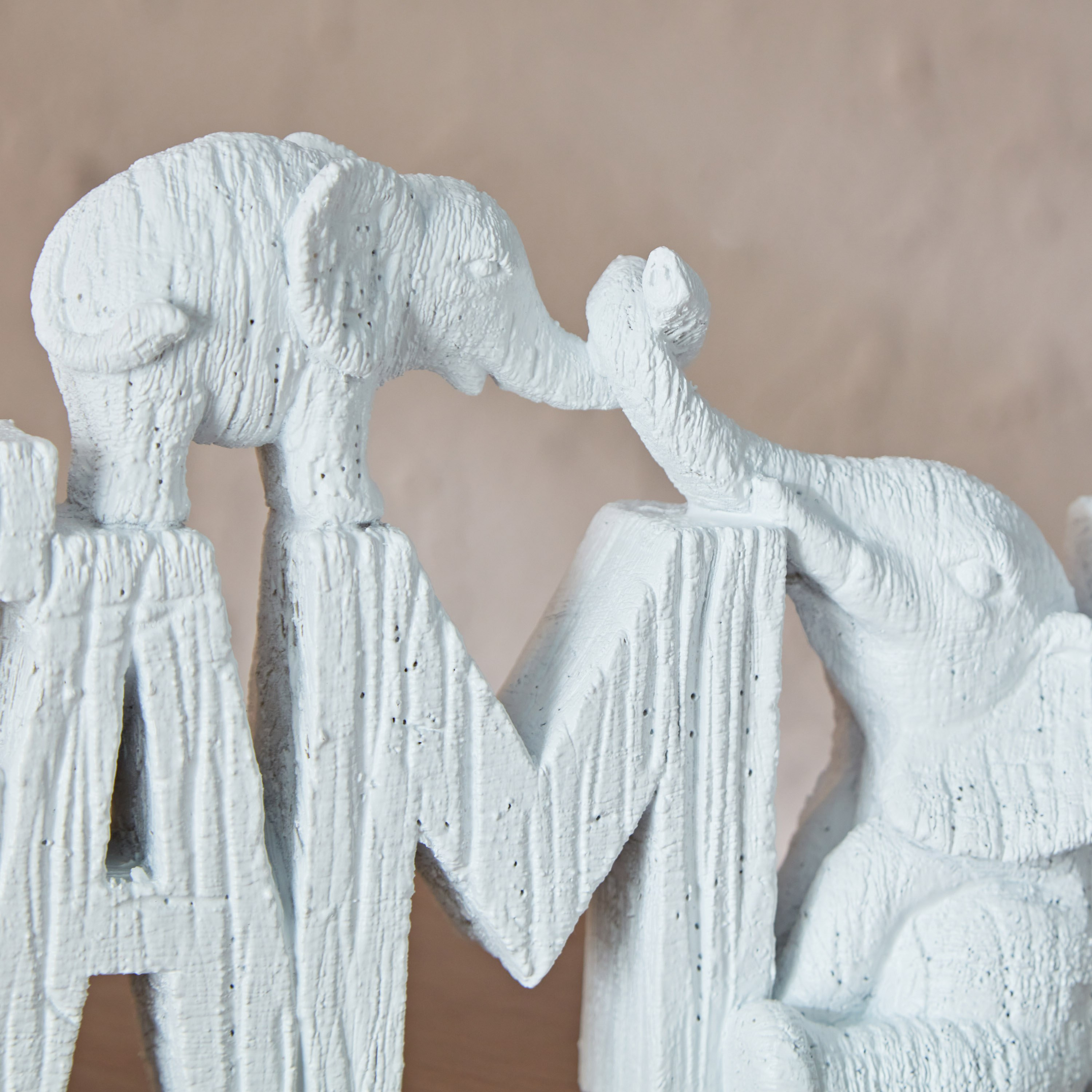 Rabaque Polyresin Family with Elephant Decorative Accent - 30x5x14 cm-hbxhomeware-homedecor-figurinesandornaments-image-3