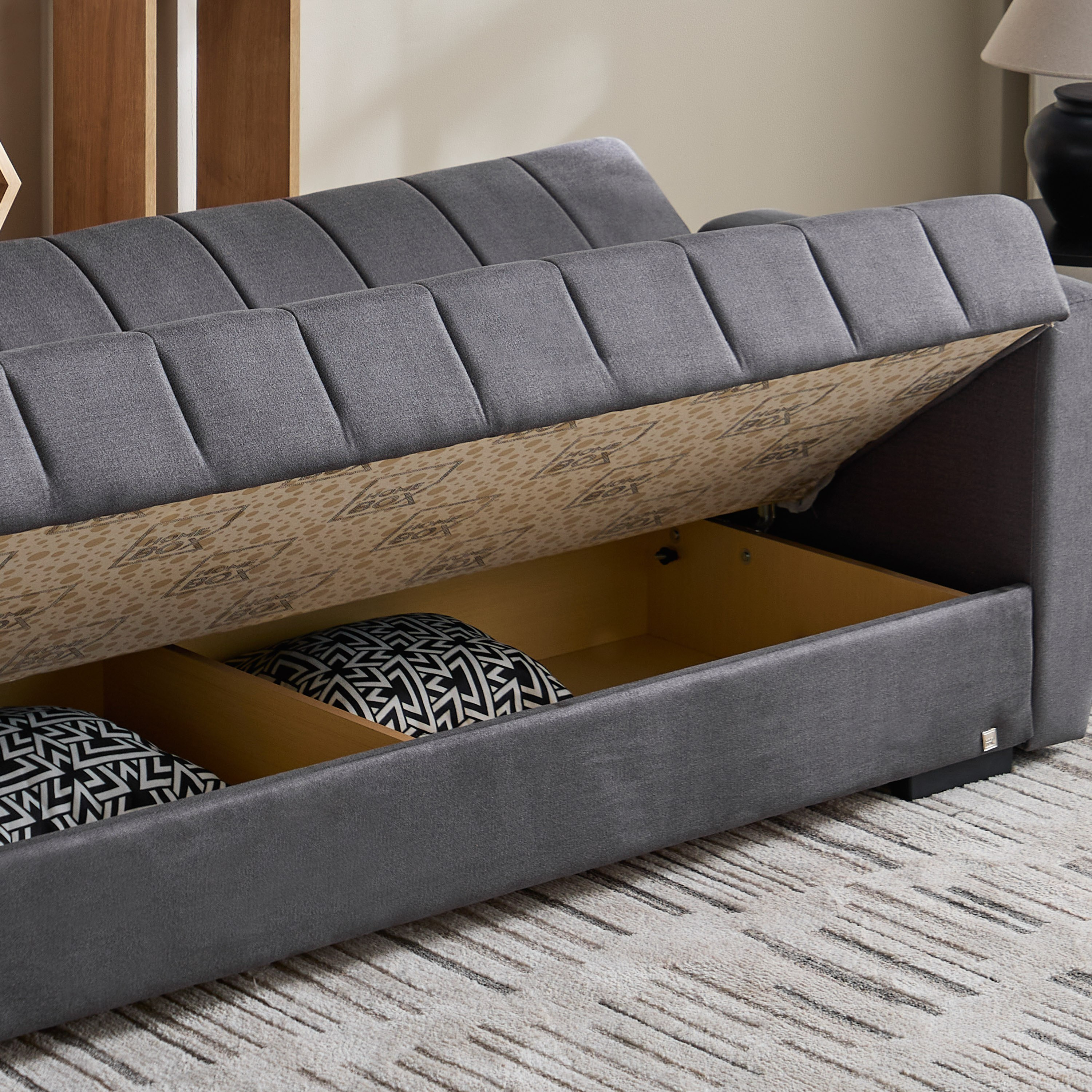 Armina 3-Seater Sofa Bed with Storage and 2 Cushions-hbxfurniture-sofasandarmchairs-sofabeds-image-6