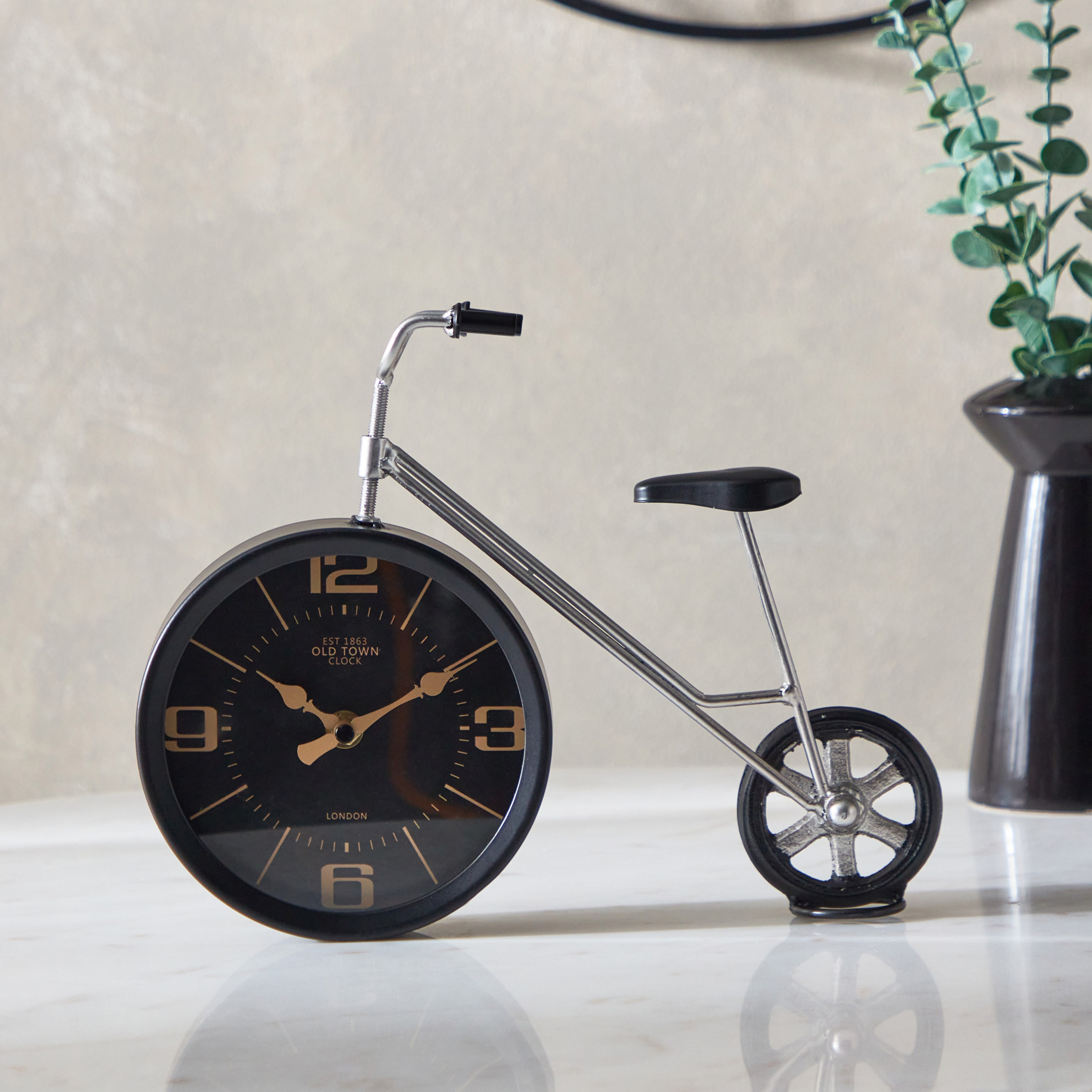ساعة طاولة معدن من زيل- 28x8x23.5 سم-hbxhomeware-hbxdecorandfurnishings-image-2