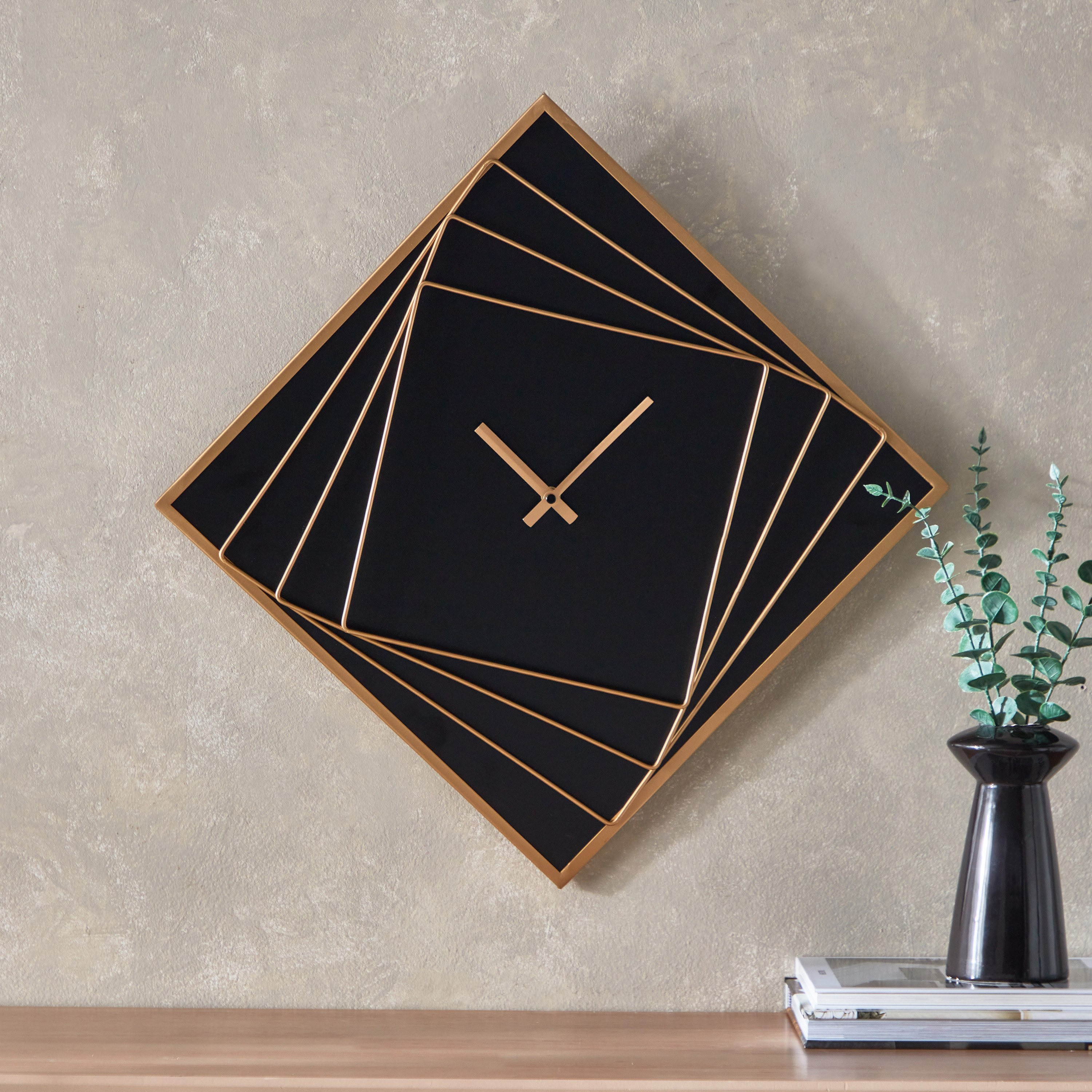 Zeal Metal Wall Clock - 56.5x4.5x56.5 cm-PROMO_QA_HB_B1G1_WWS_271025-image-2