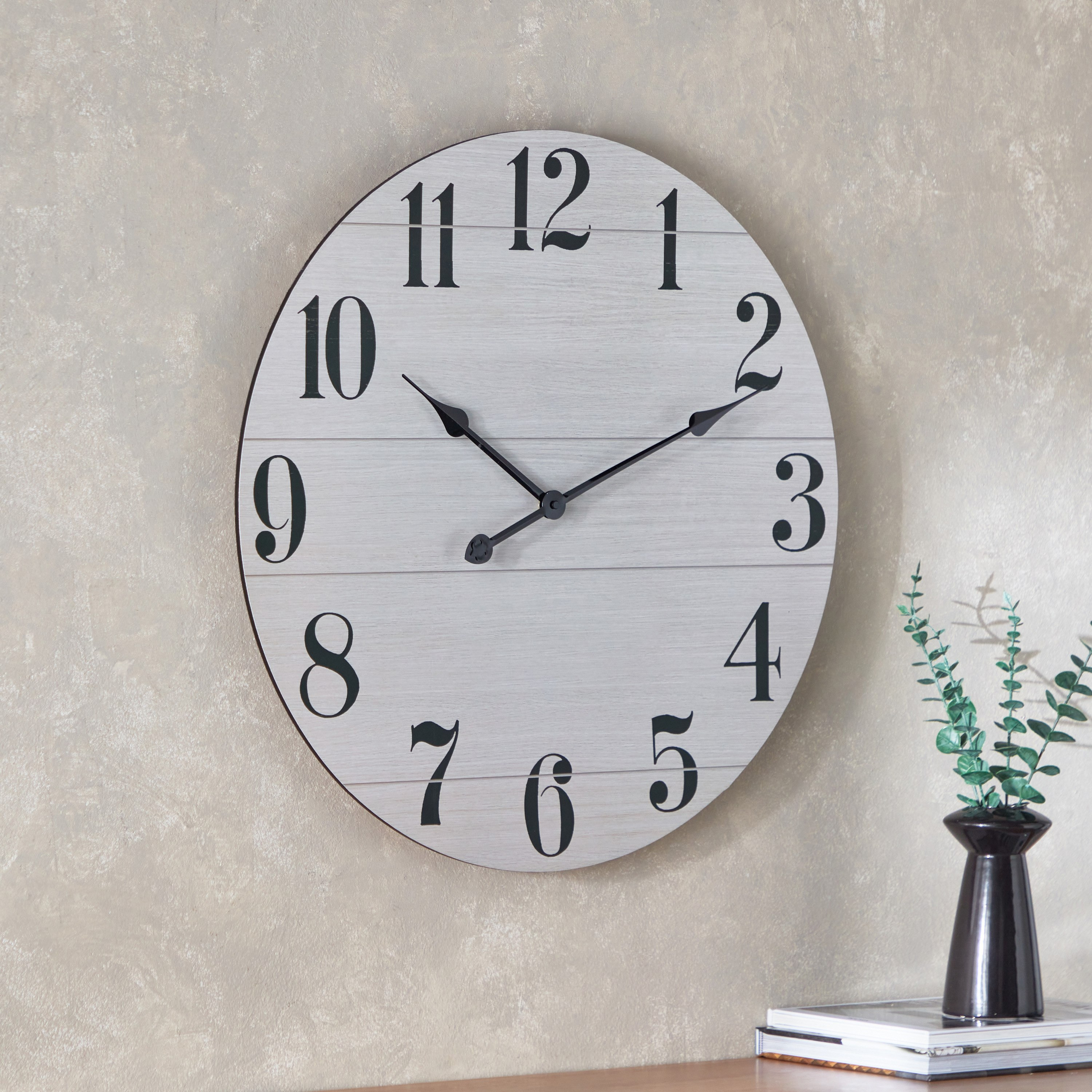 ساعة حائط من زيل- 60x4.5x60 سم-hbxhomeware-hbxdecorandfurnishings-image-1