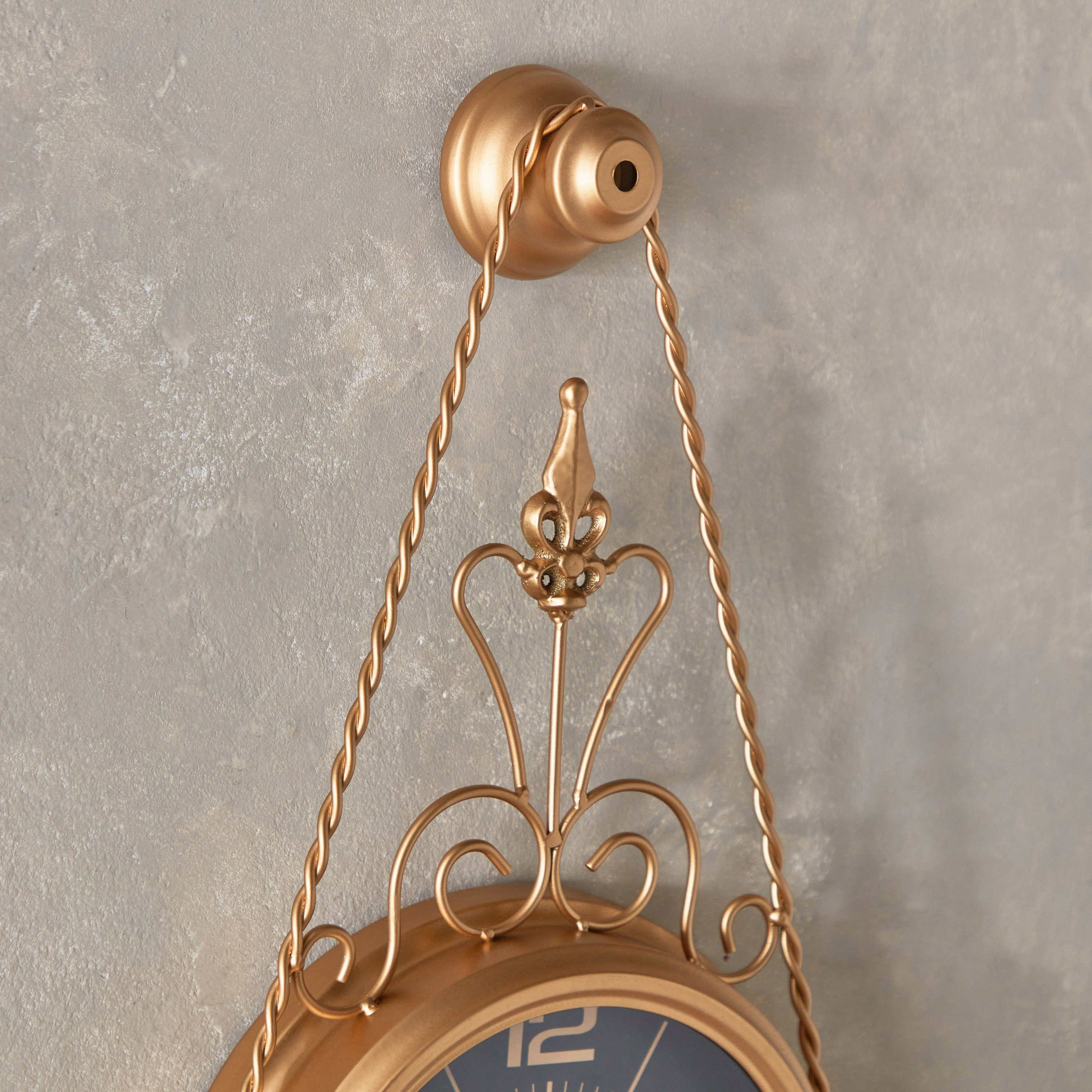 Zeal Metal Wall Clock - 30x7.5x63.5 cm-hbxhomeware-hbxdecorandfurnishings-image-3