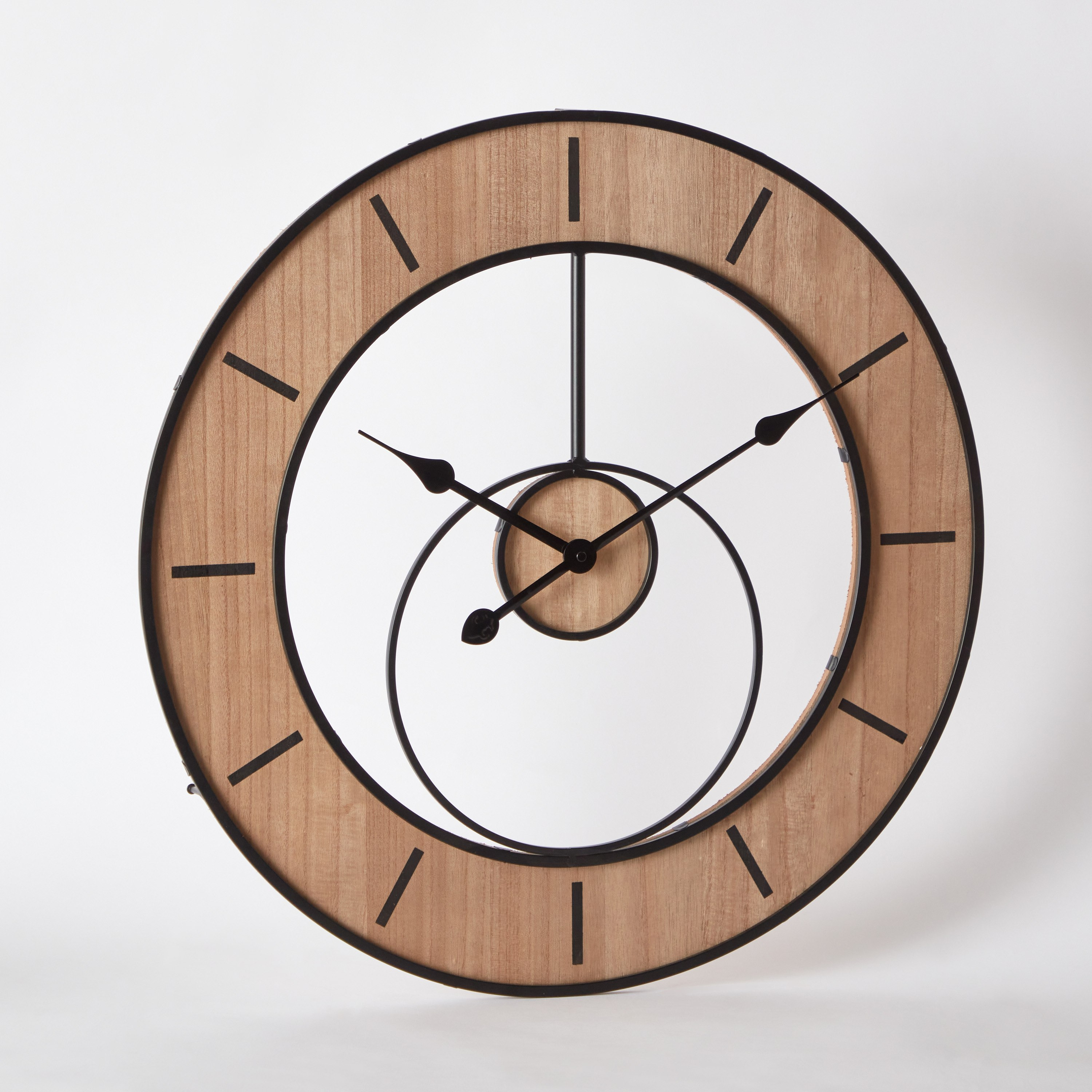 ساعة حائط خشبية من زيل - 60x4.5x60 سم-hbxhomeware-hbxdecorandfurnishings-image-6