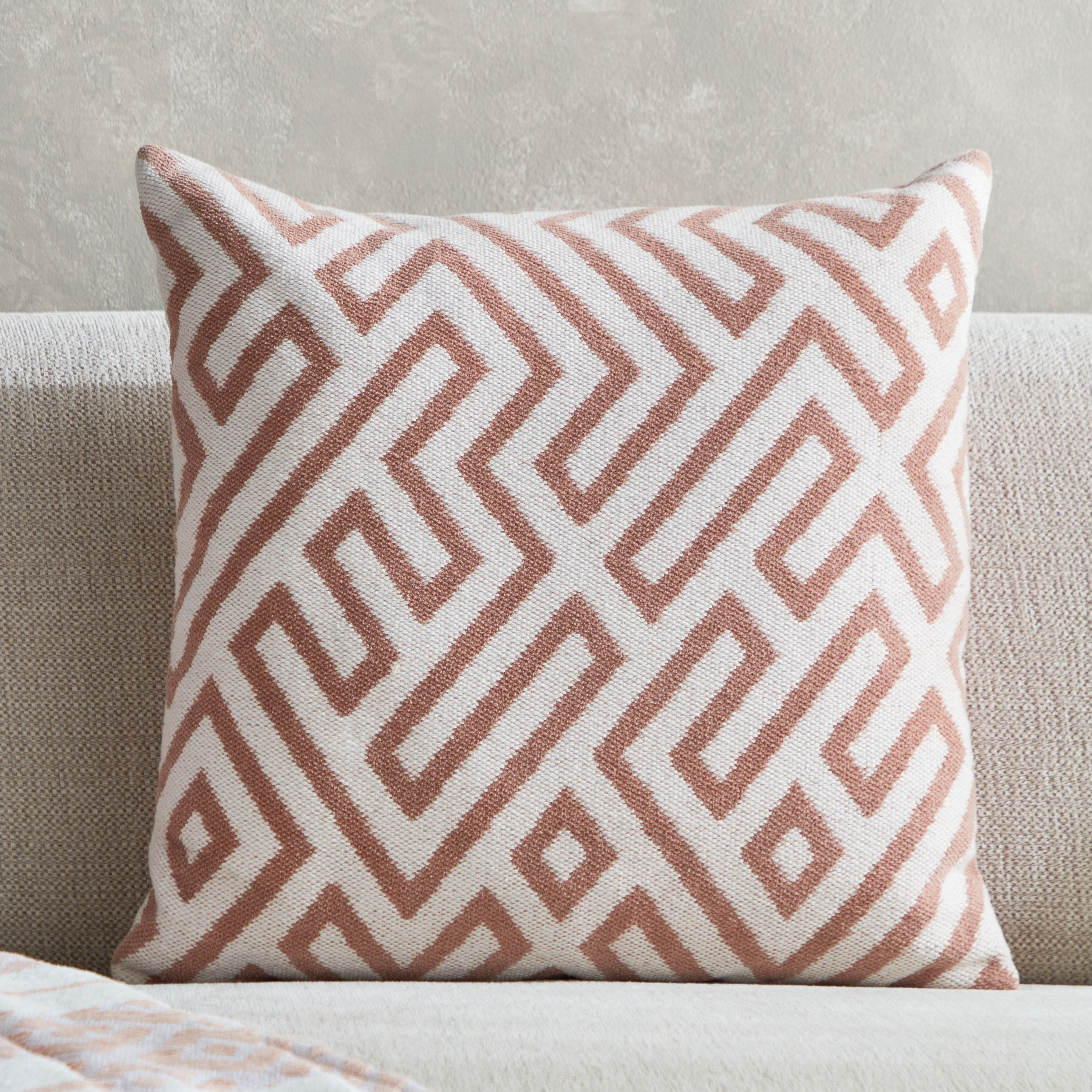 Meknes Cotton Jacquard Cushion - 50x50 cm-hbxlivingroom-furnishings-cushionsandcovers-filledcushions-image-1