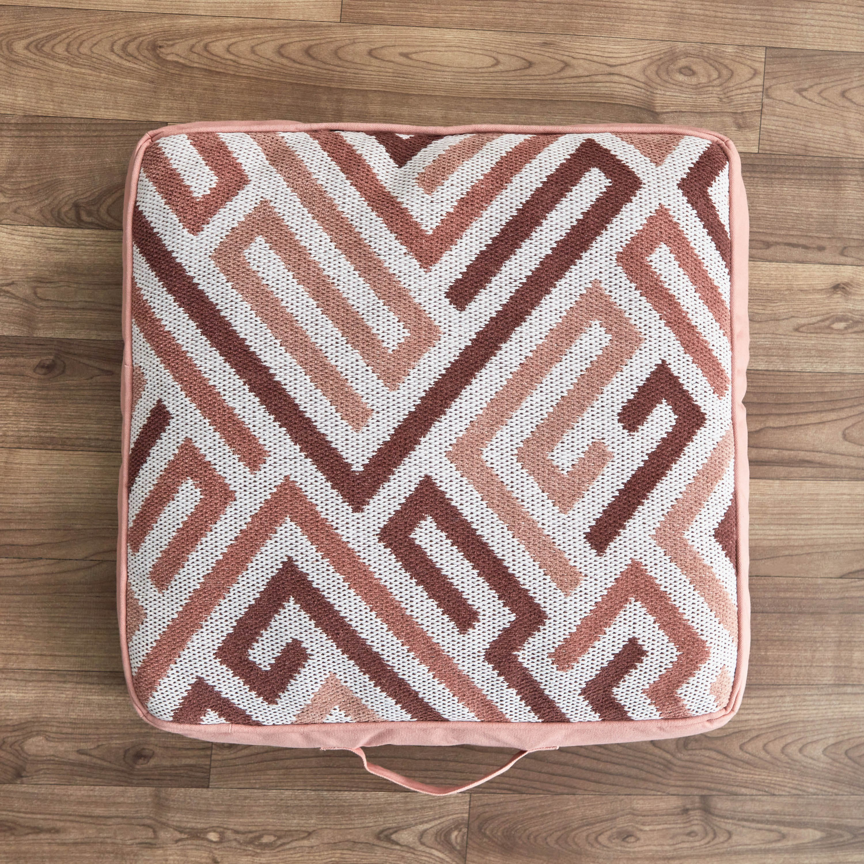 Meknes Cotton Jacquard Floor Cushion - 50x50x10 cm-hbxhomeware-hbxdecorandfurnishings-image-2
